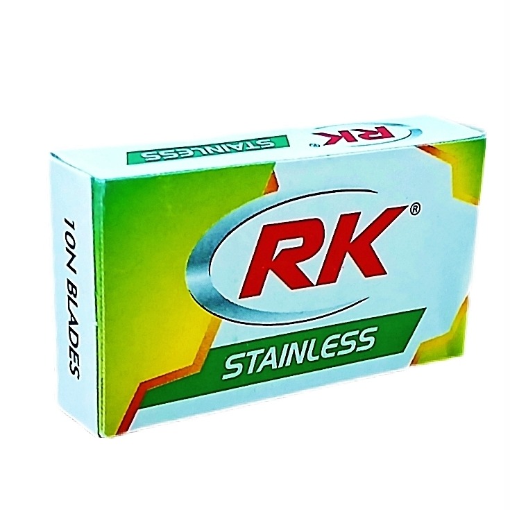 یک بسته 10عددی تیغ RK سبز اصلی اورجینال وارداتی