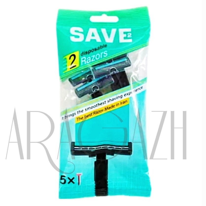 خودتراش زنانه Save T2 (اصلی) بسته 5عددی