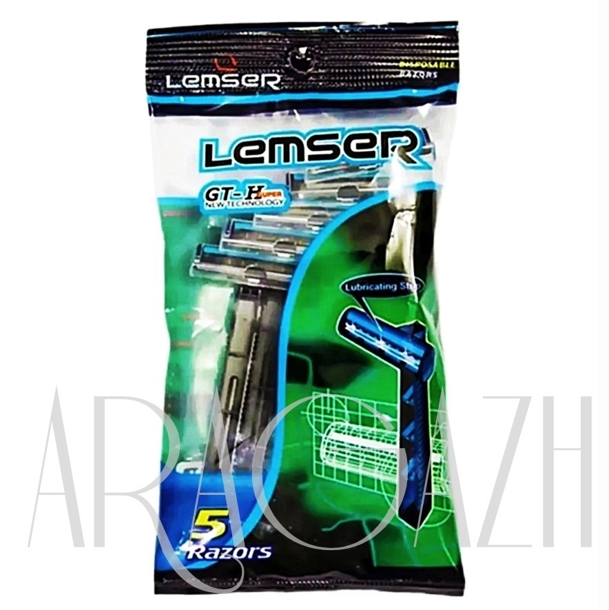 یک بسته خودتراش اصلی لمسر 5عددی ضدآلرژی