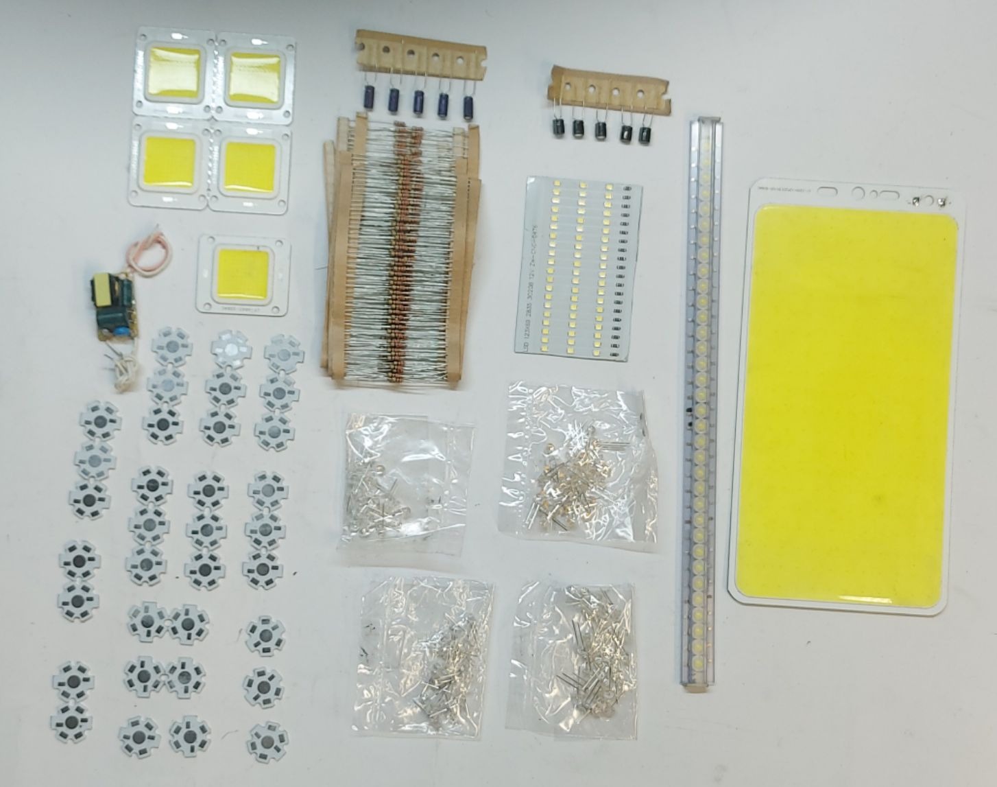مجموعه LED کلاهی پاور LED درایور مقاومت خازن و PCB