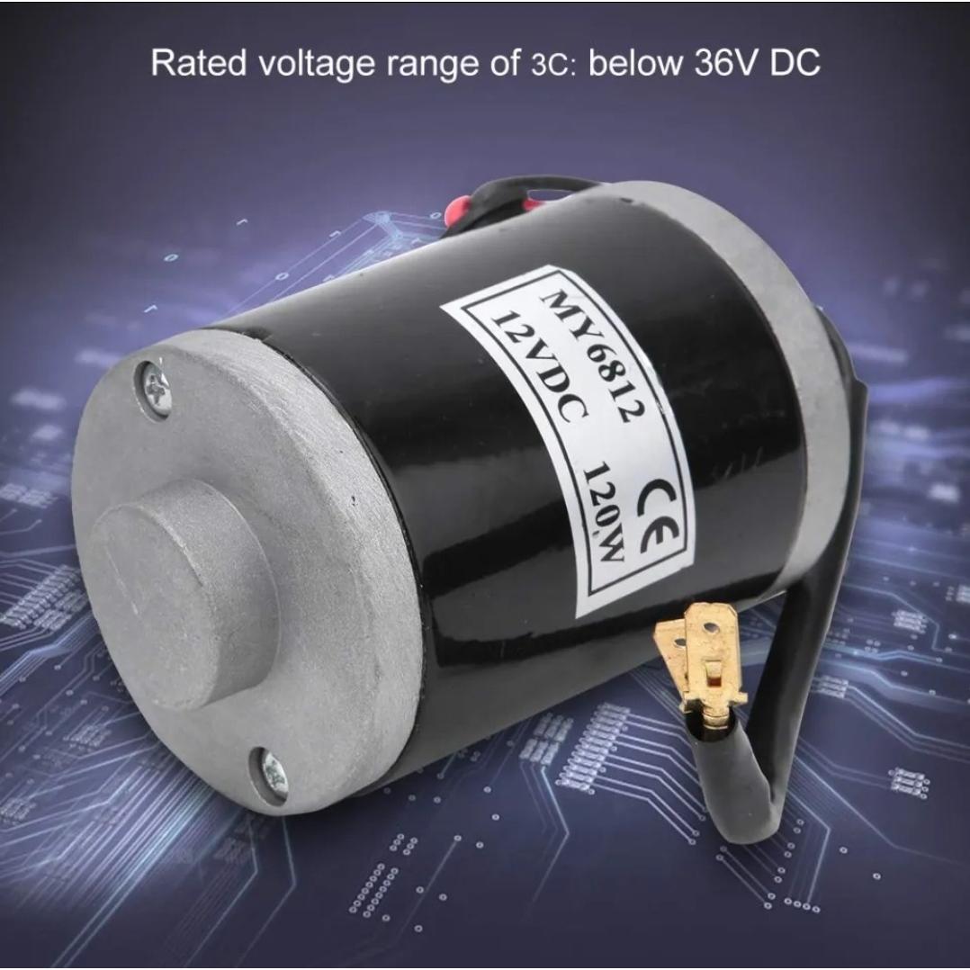 الکتروموتور 12 ولت 120 واتی مدل ZY6812