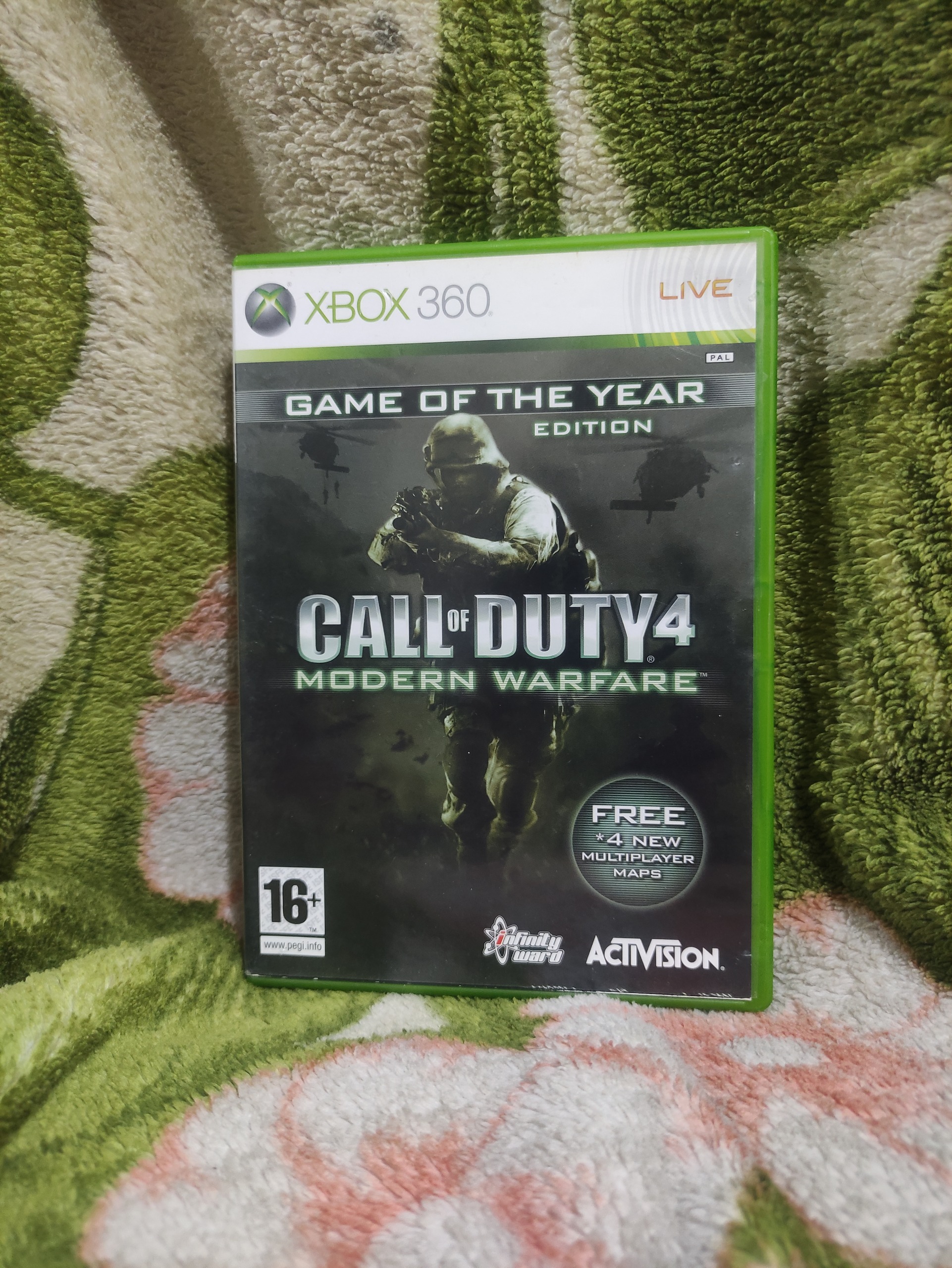 بازی اورجینال call of duty 4 xbox 360 pal