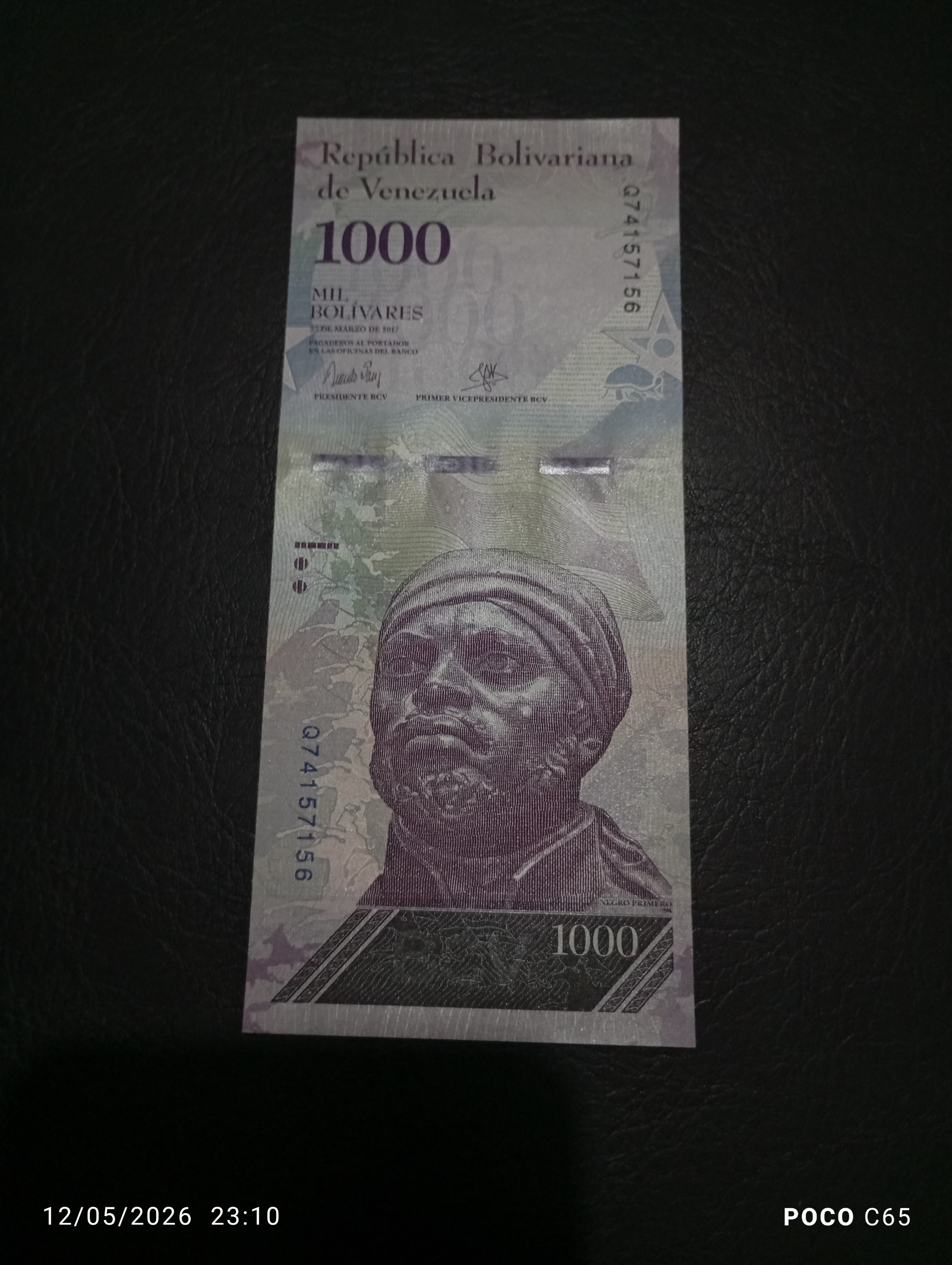اسکناس هزار بولیوار ونزوئلا