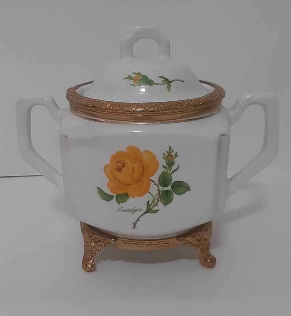 قندان قدیمی ترکیب چینی و برنج