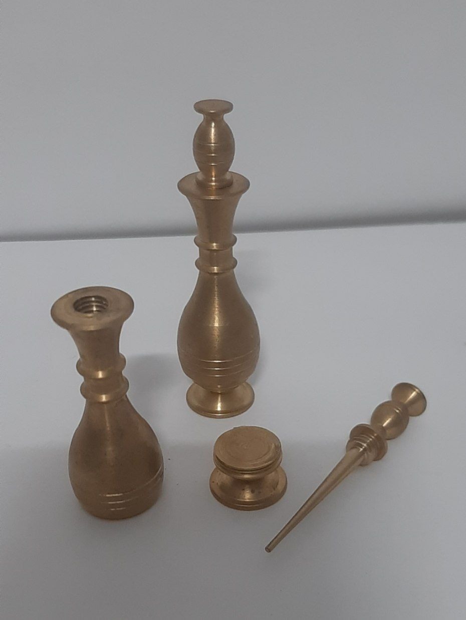 جفت سرمه دان برنجی بسیار زیبا