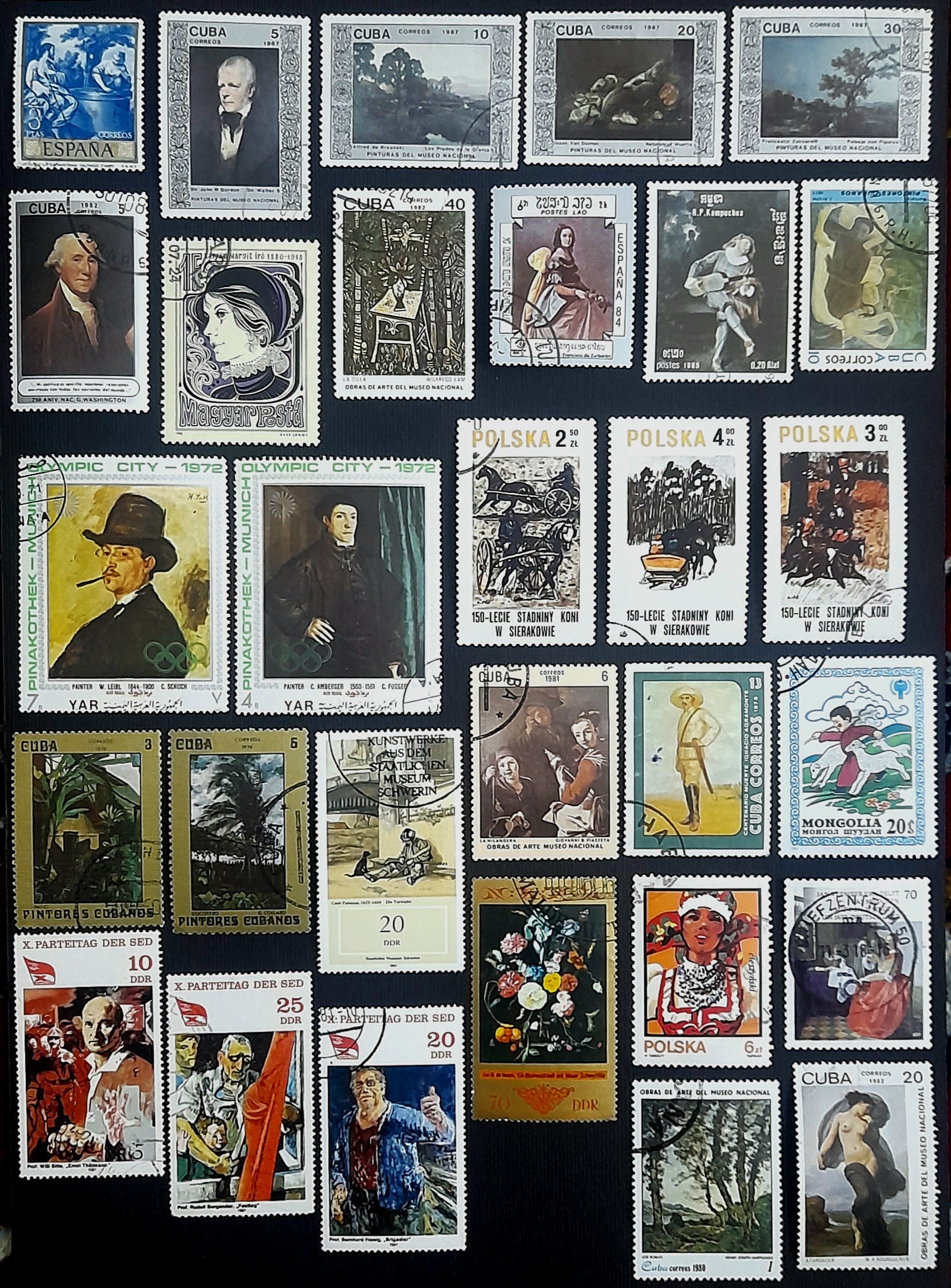 200 عدد تمبر هنری