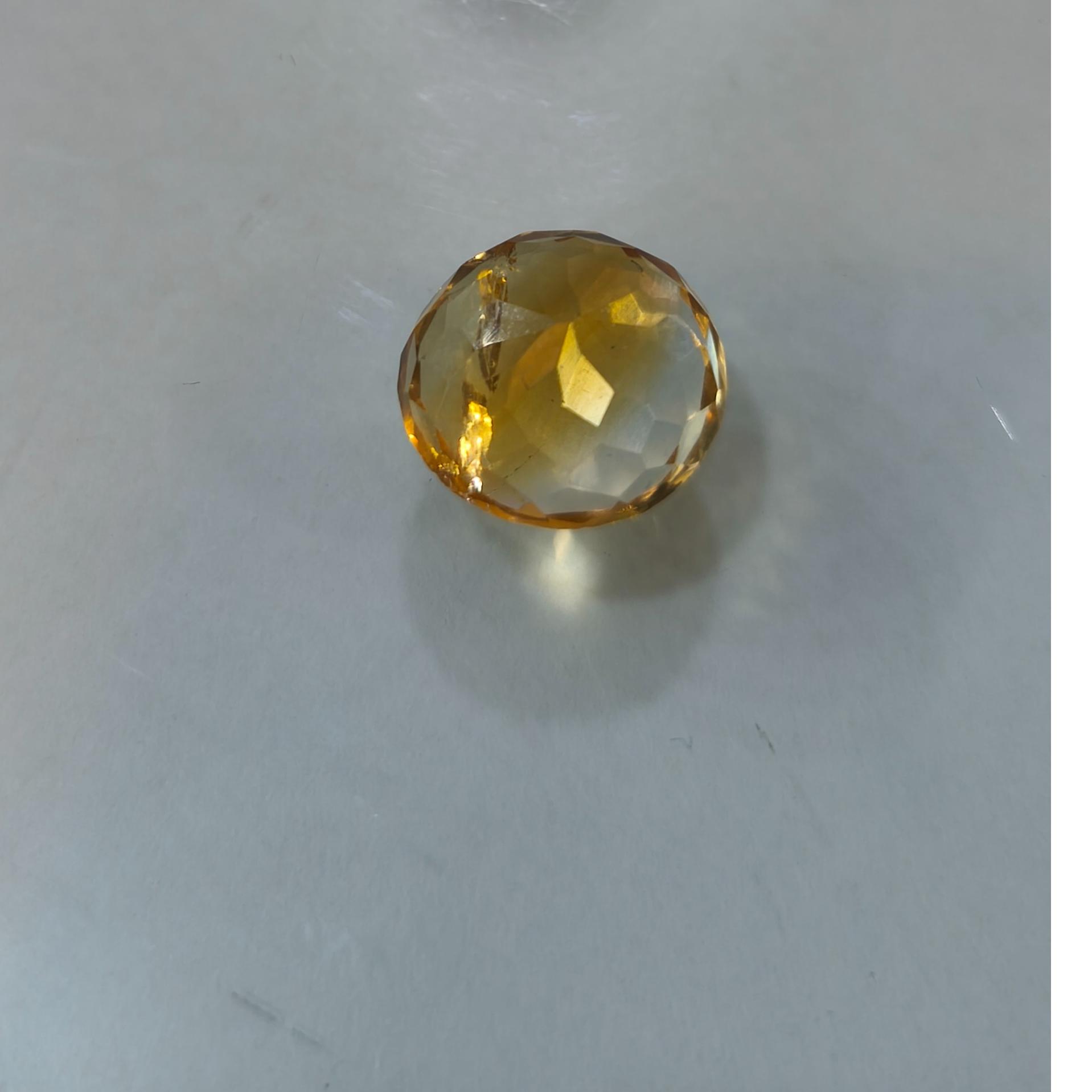 نگین سیترین طلایی