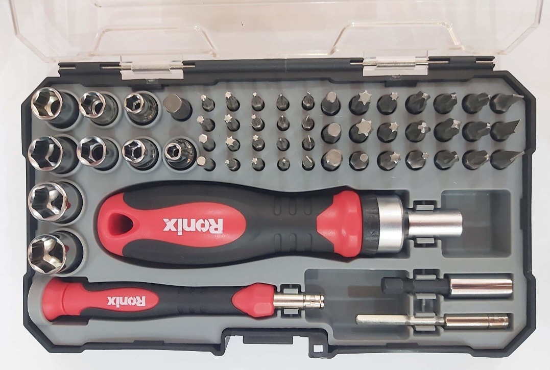 مجموعه 55 عددی پیچ گوشتی رونیکس