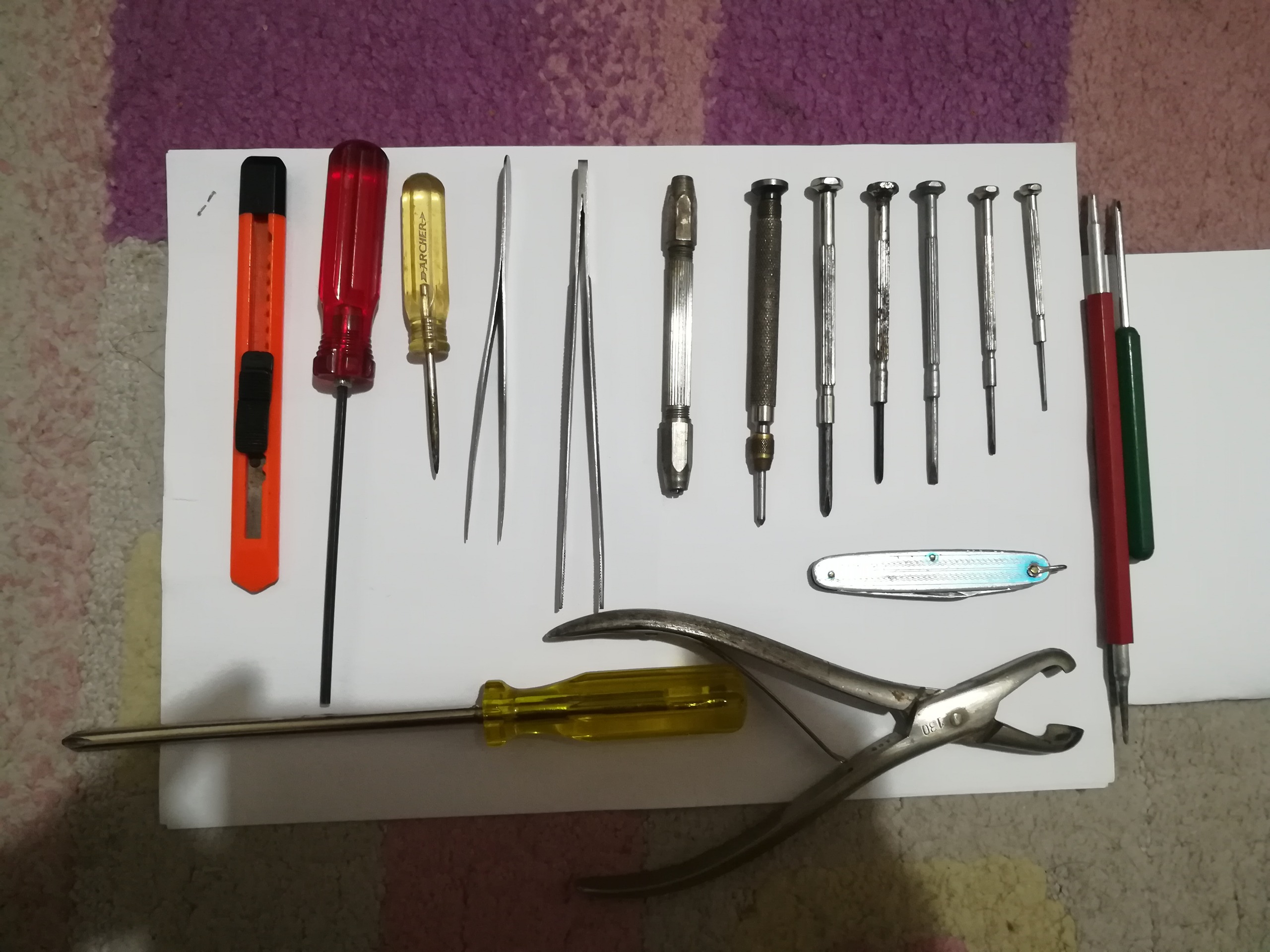 پیچ گوشتی و ابزار قدیمی