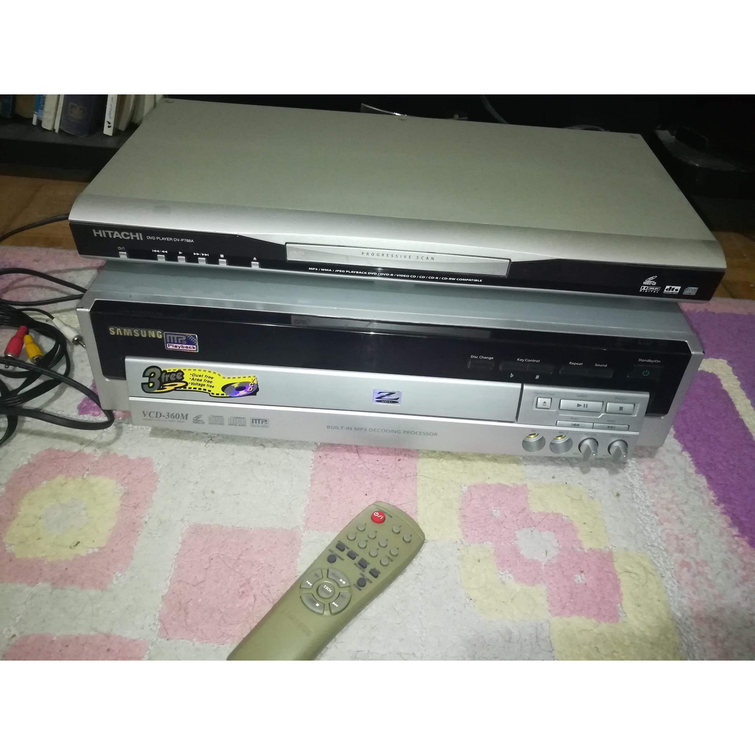 dvd و vcd هیتاچی سامسونگ