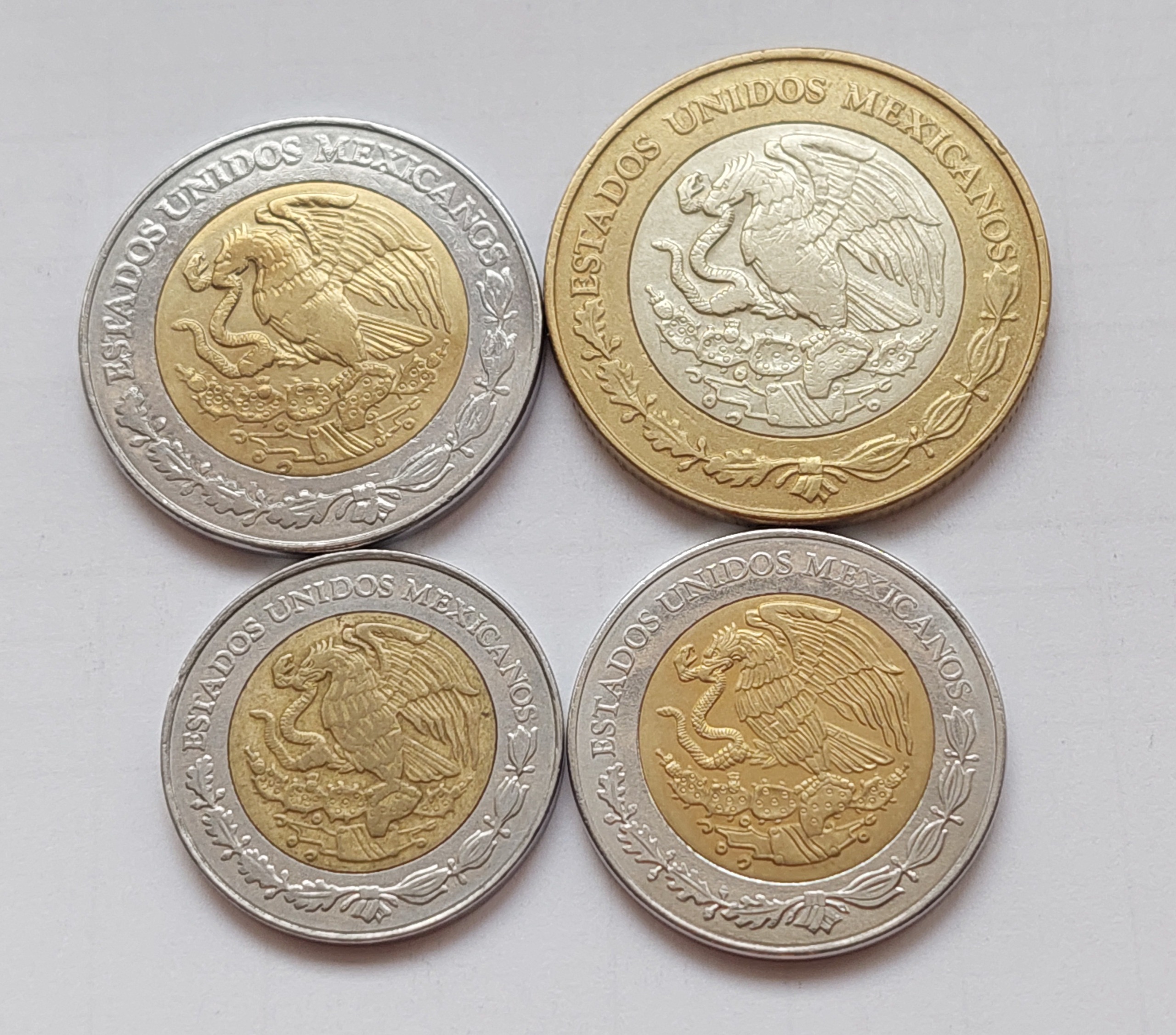 4 عدد سکه مکزیک باهم