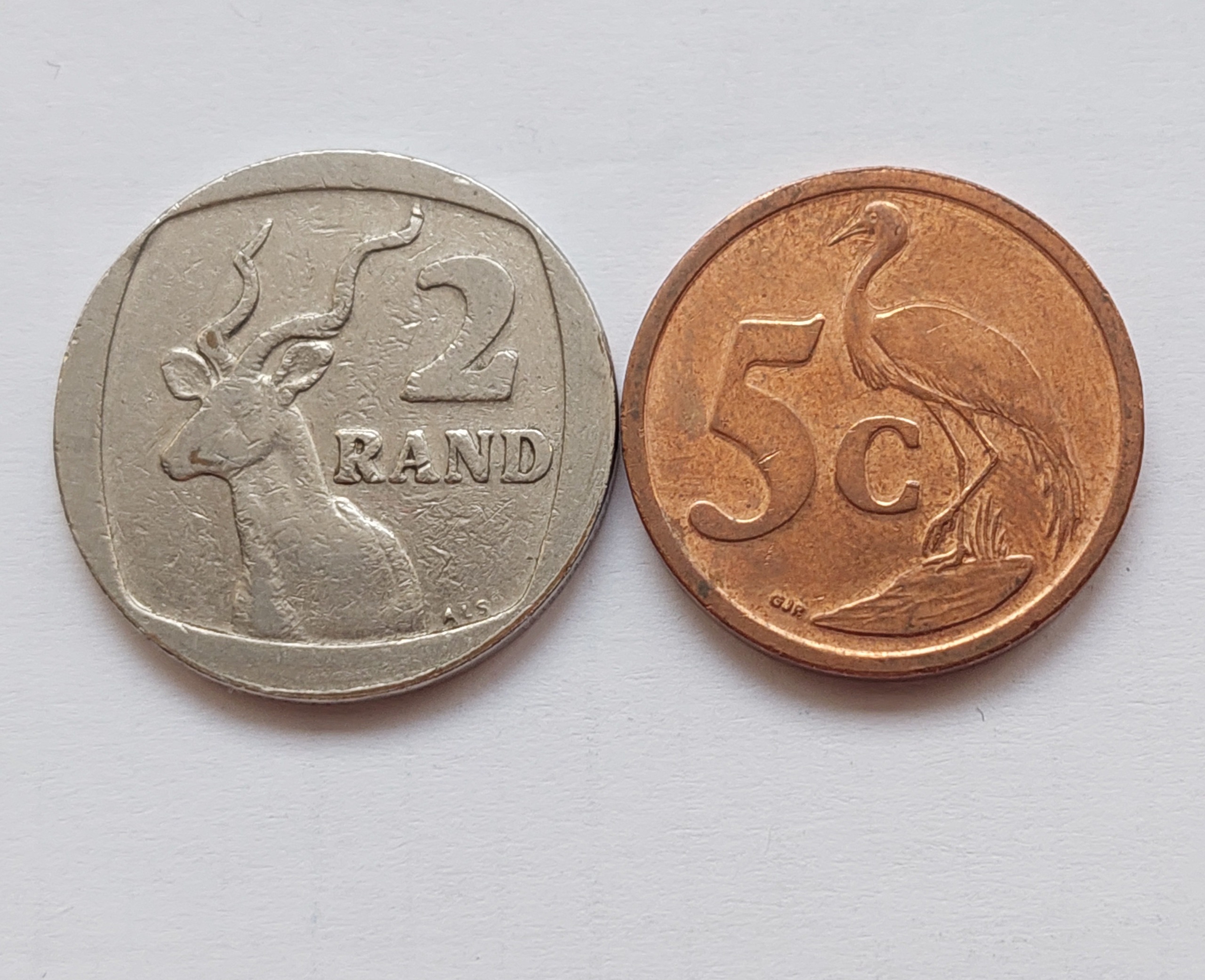 2 عدد سکه آفریقا جنوبی باهم
