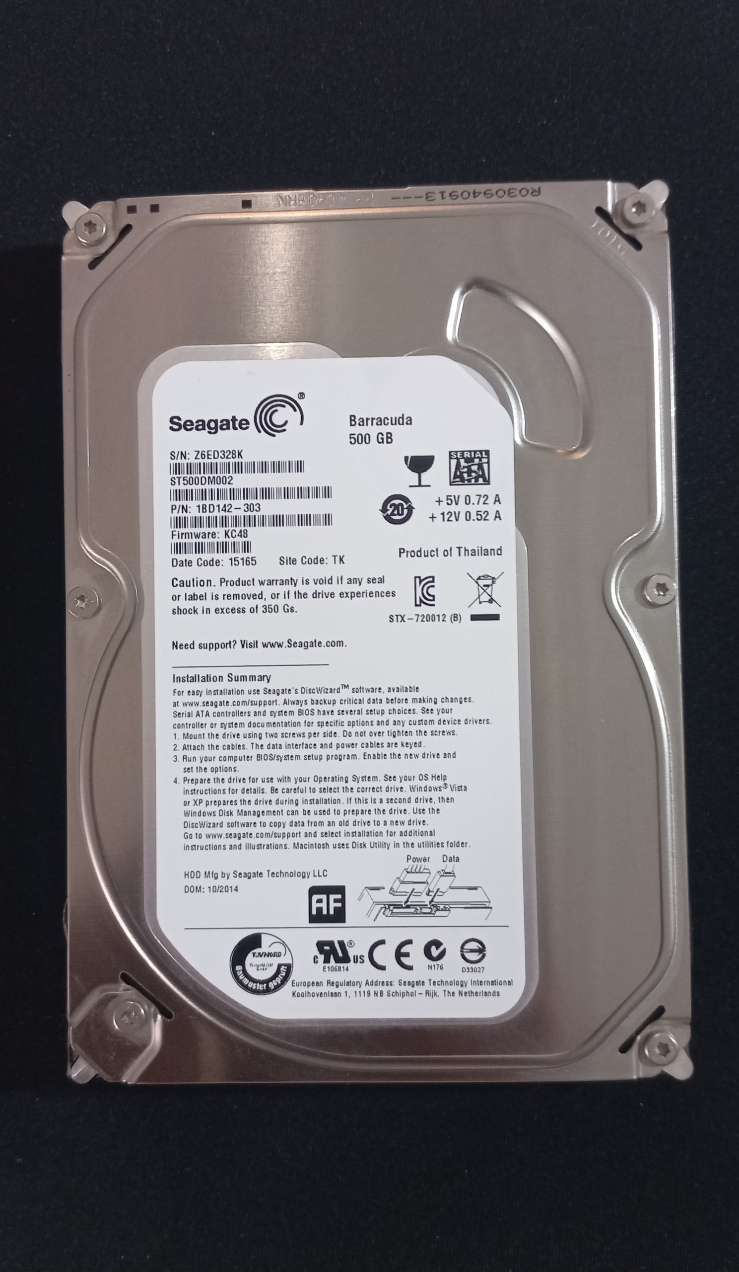 هارد 500 گیگ سیگیت نو