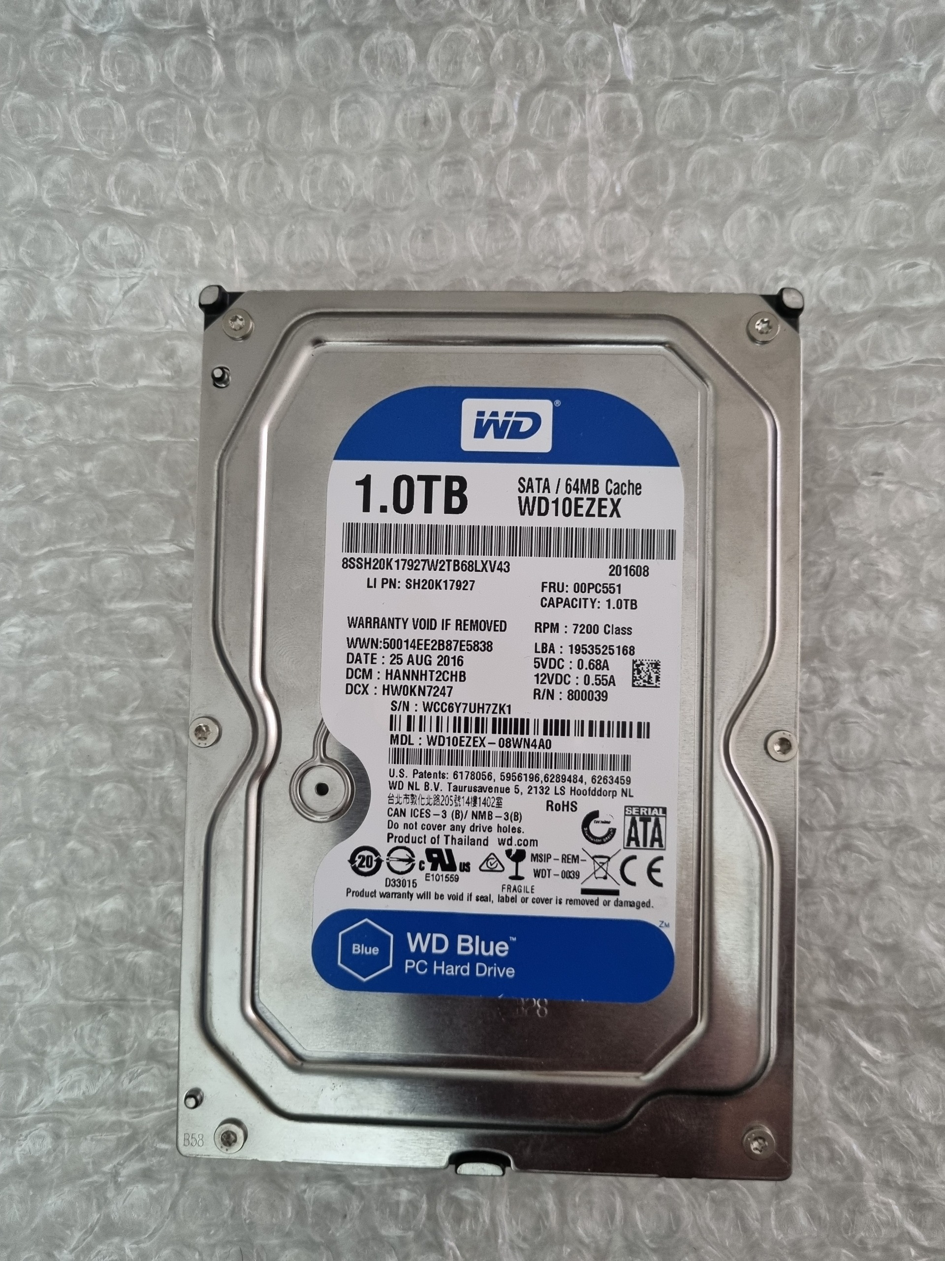 هارد 1 ترا وسترن دیجیتال بلو