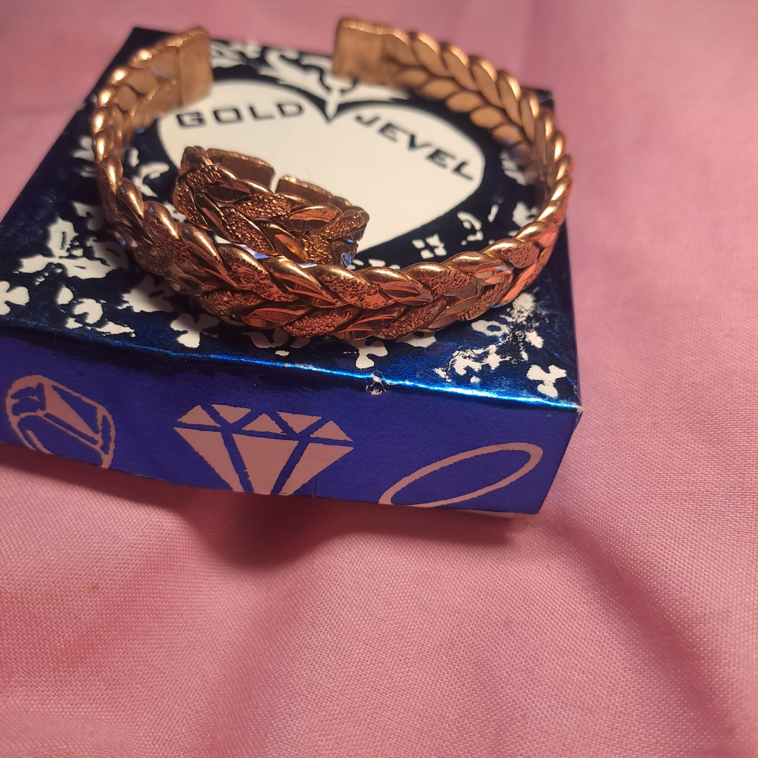 ست دستبند و انگشتر مسی