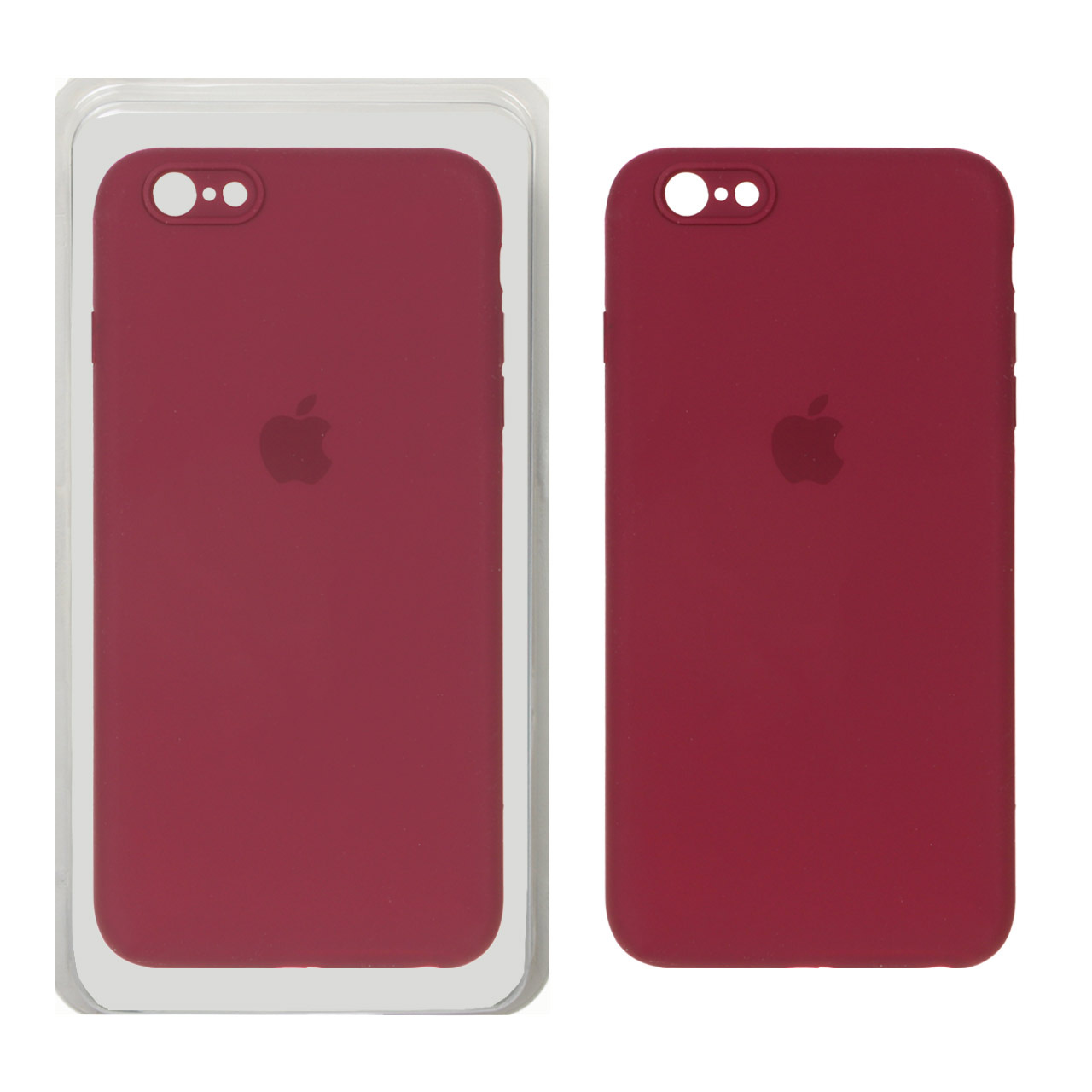 قاب سیلیکونی پاک کنی اورجینال آیفون 6Plus زرشکی