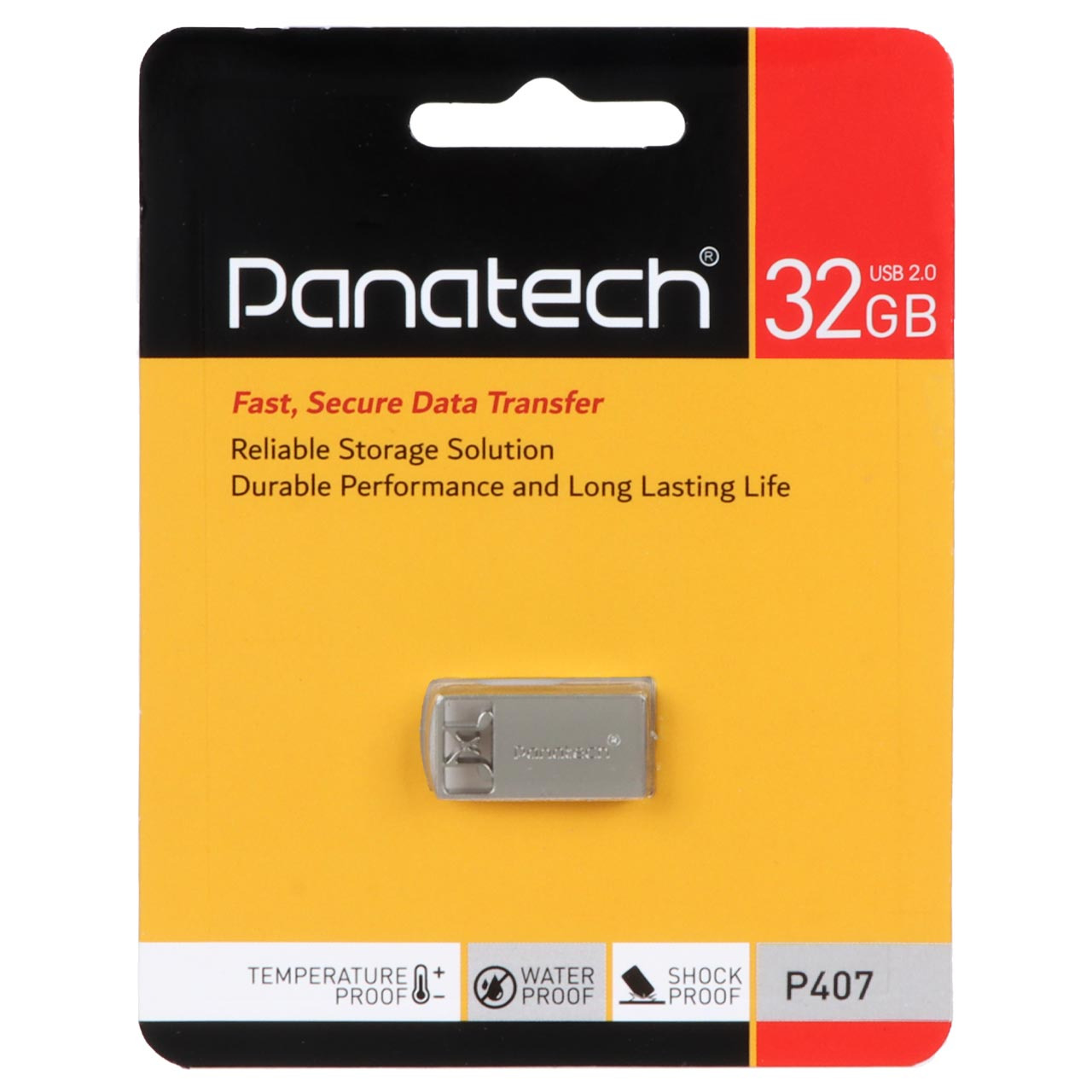 فلش 32GB USB2 Panatech P407 نقره ای