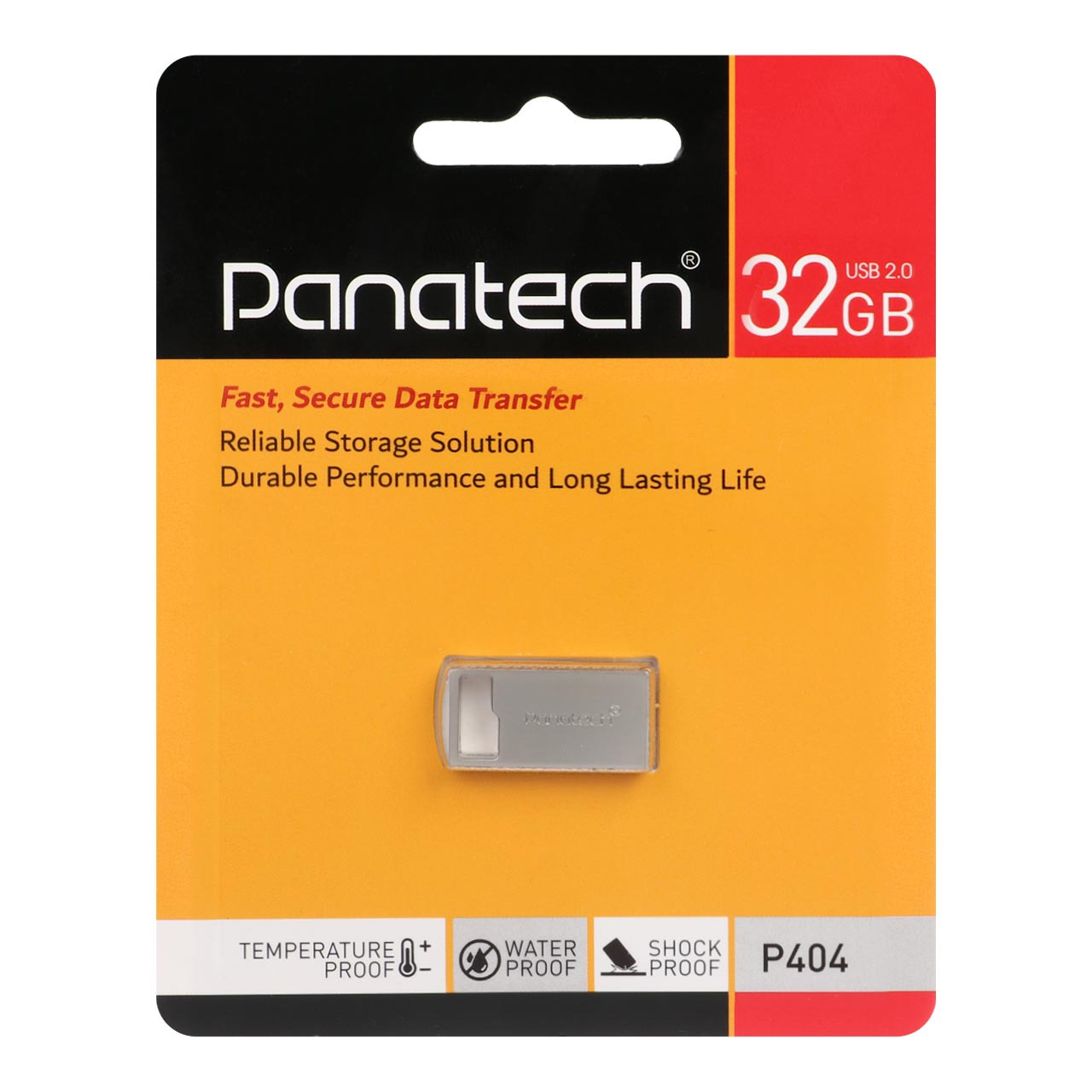 فلش 32GB USB2 Panatech P404 نقره ای