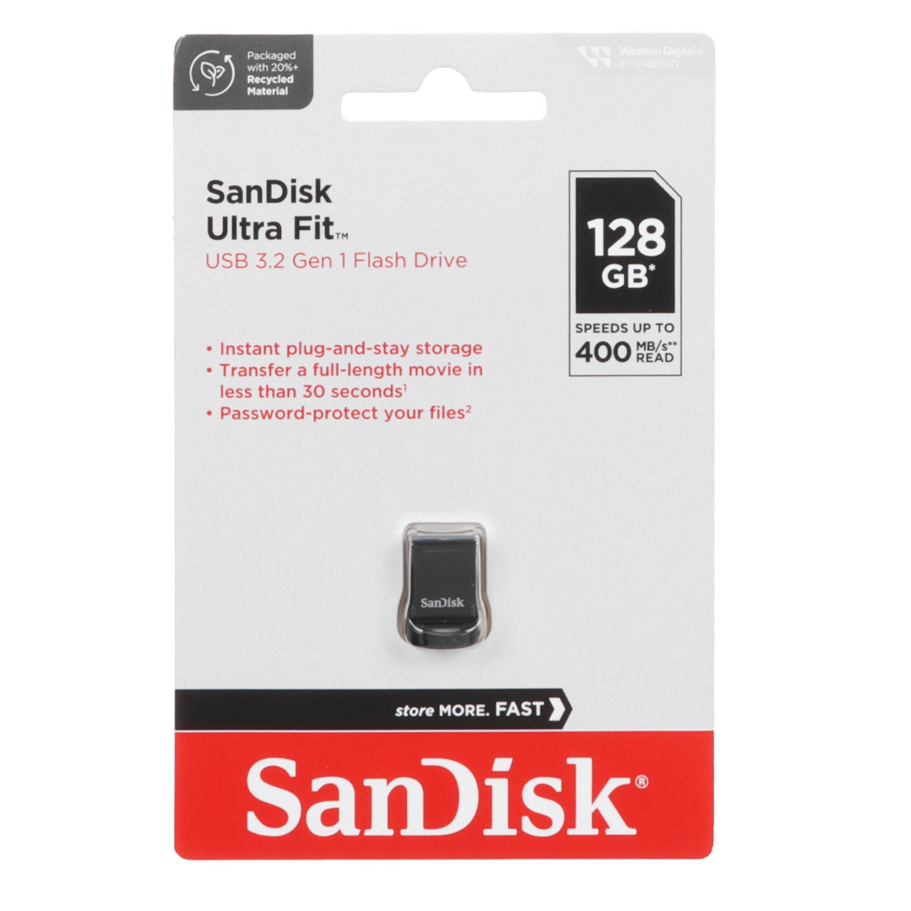 فلش 128GB USB3.2 Sandisk Ultra Fit