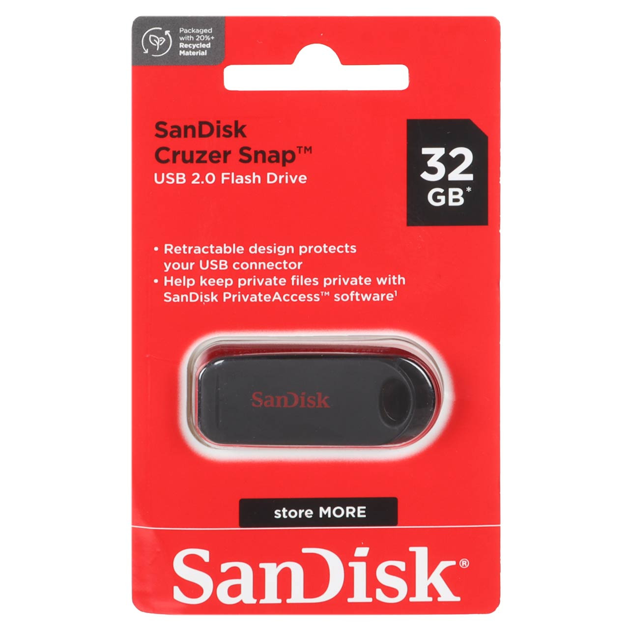 فلش 32GB USB2 SanDisk Cruzer Snap