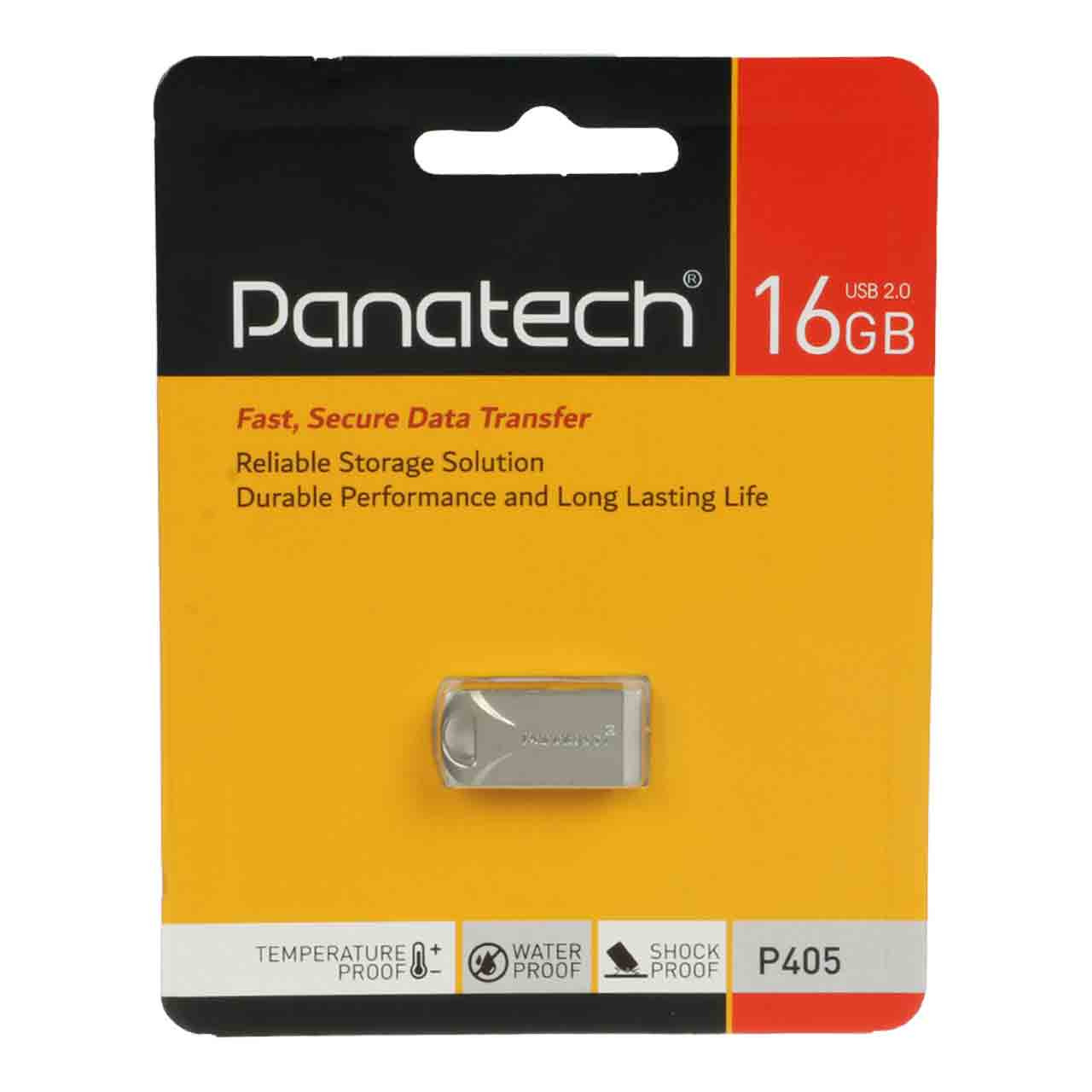 فلش 16GB USB2 Panatech P405 نقره ای