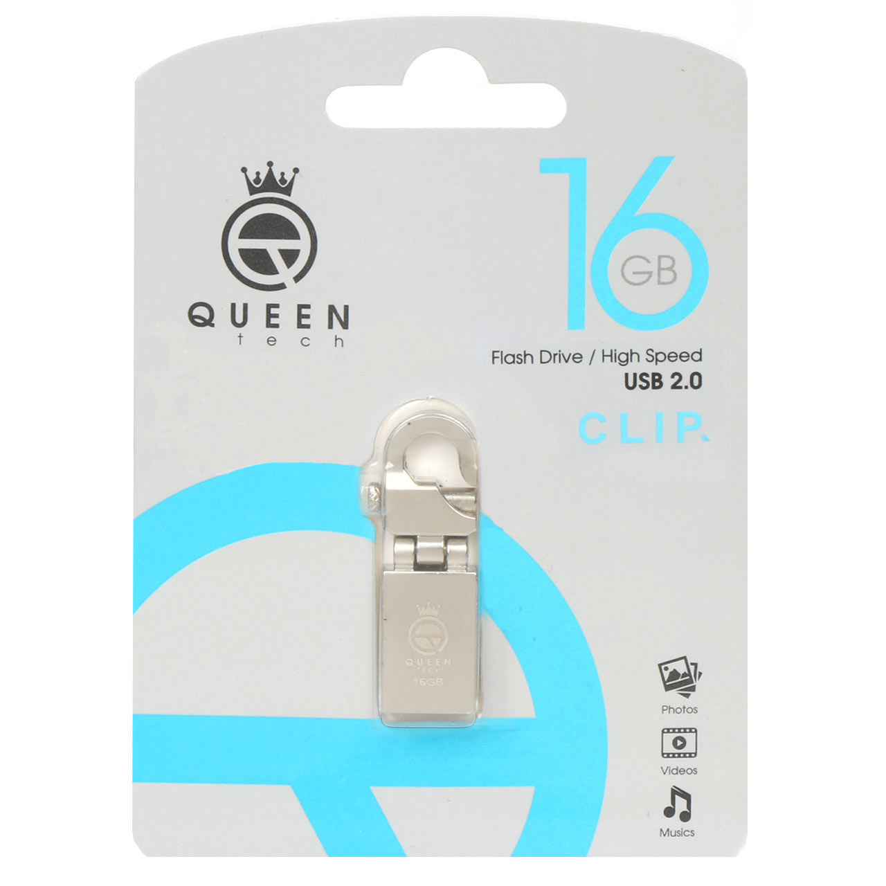 فلش 16GB USB2 Queen CLIP