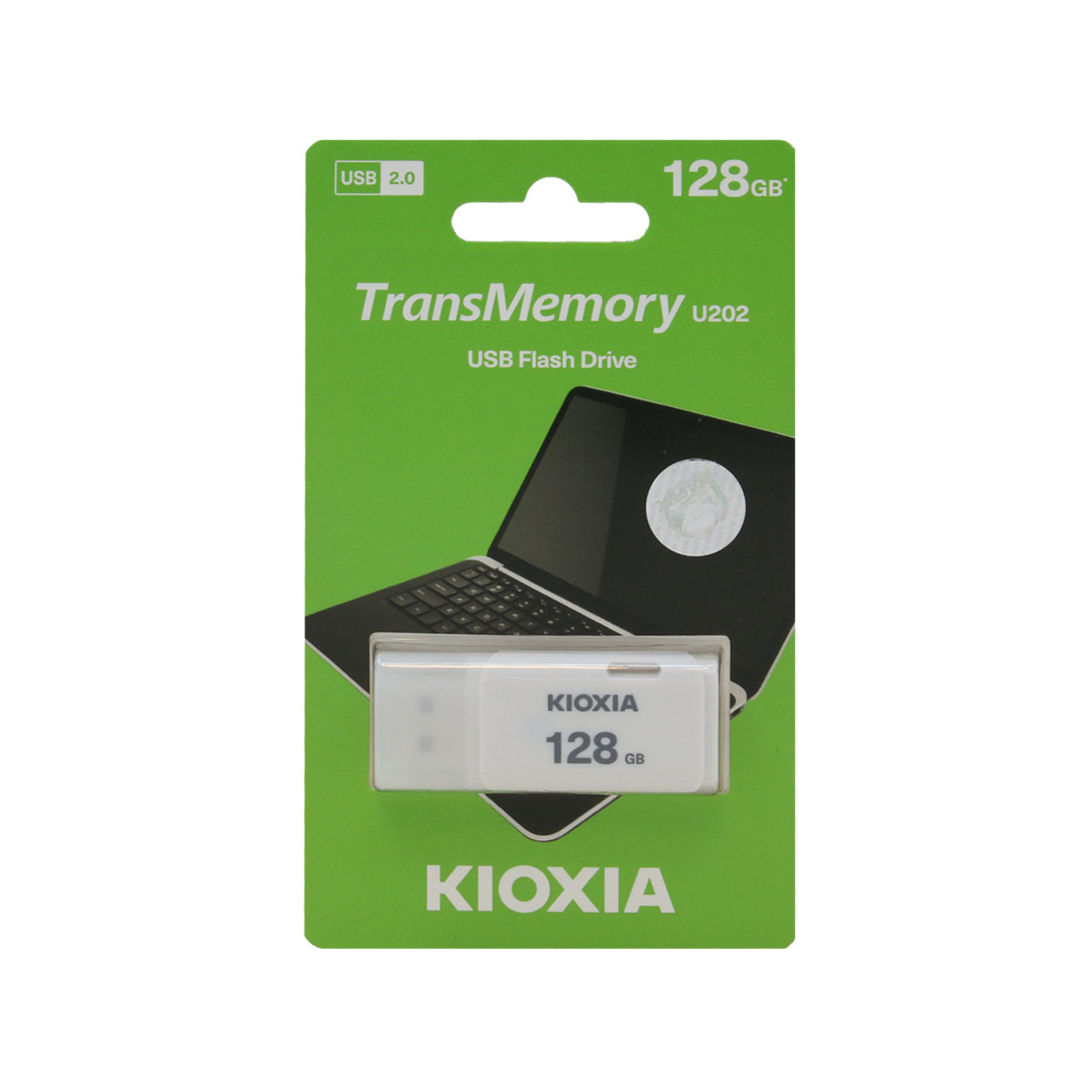 فلش 128GB USB2 سفید KIOXIA U22