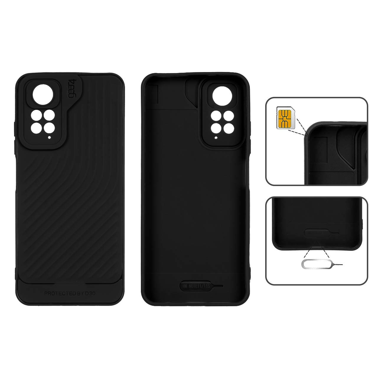 قاب Gear4 کبریتی شیائومیNote114G مشکی