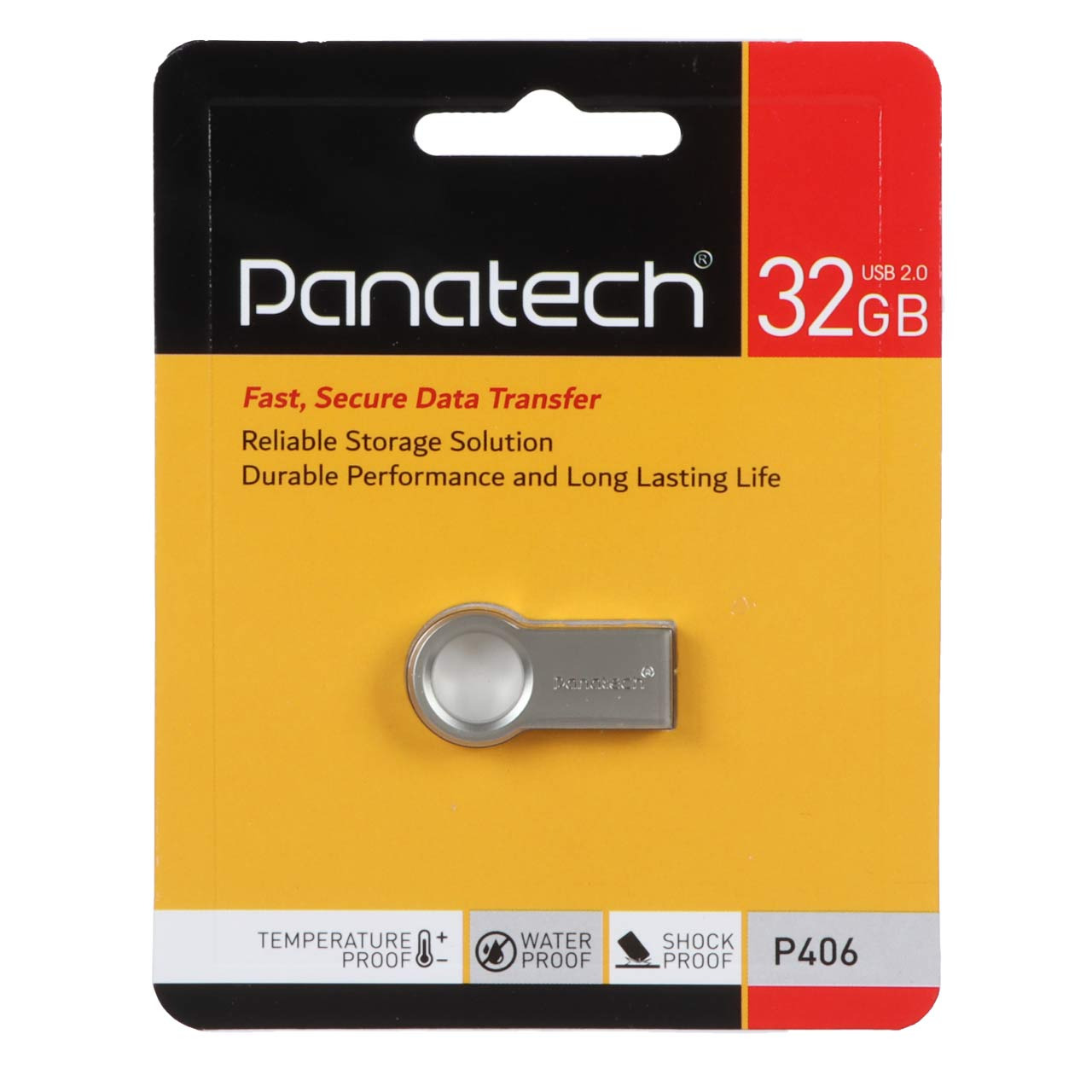 فلش 32GB USB2 Panatech P406 نقره ای