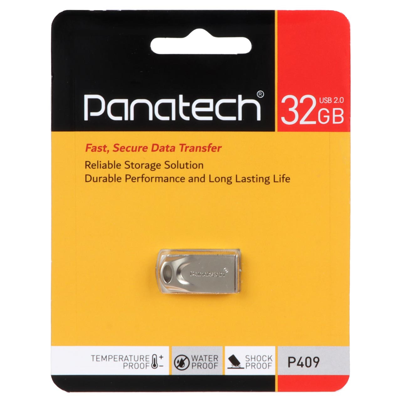 فلش 32GB USB2 Panatech P409 نقره ای