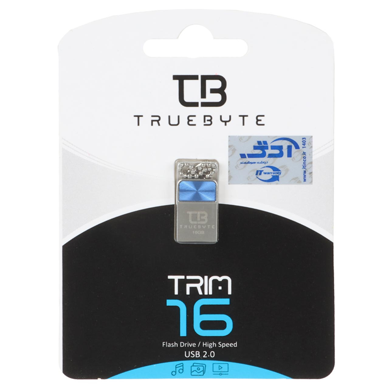 فلش 16GB USB2 TRUEBYTE TRIM آبی