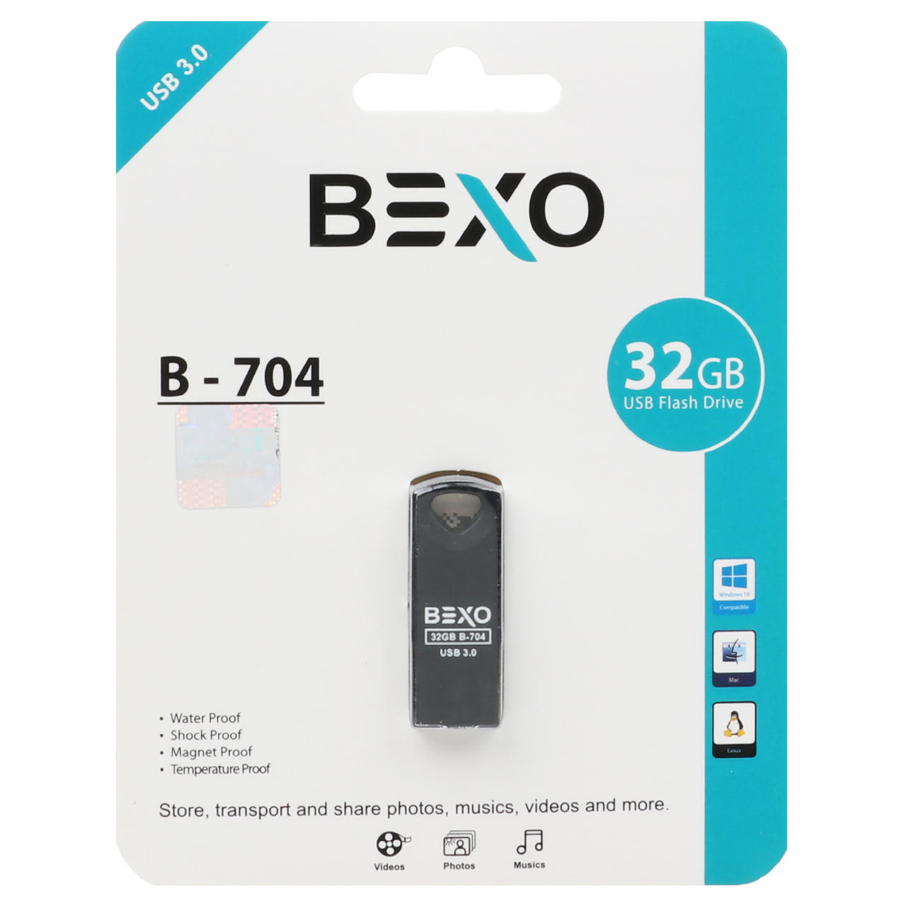 فلش 32GB USB3 BEXO B-704 مشکی