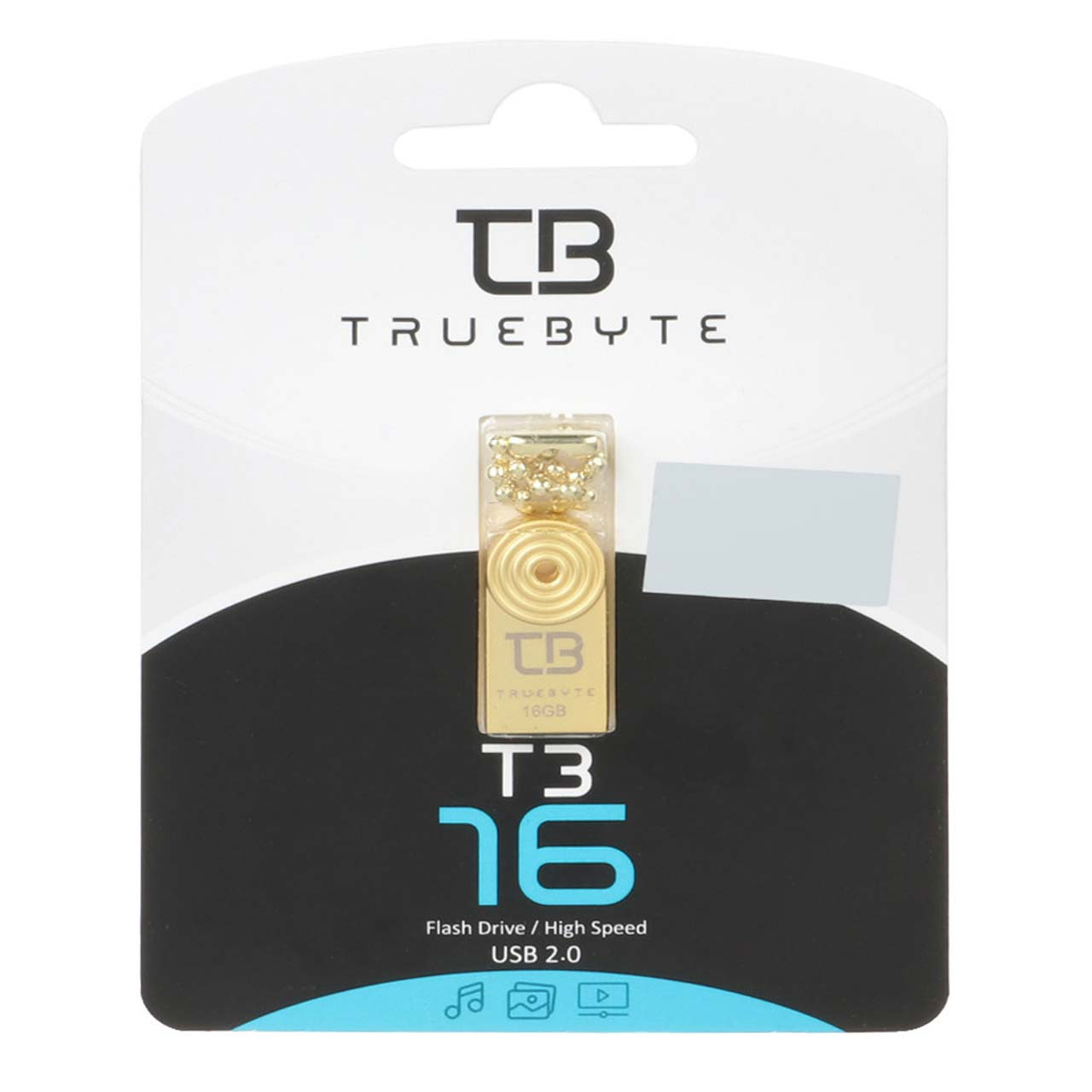 فلش 16GB USB2 TRUEBYTE T3 طلایی