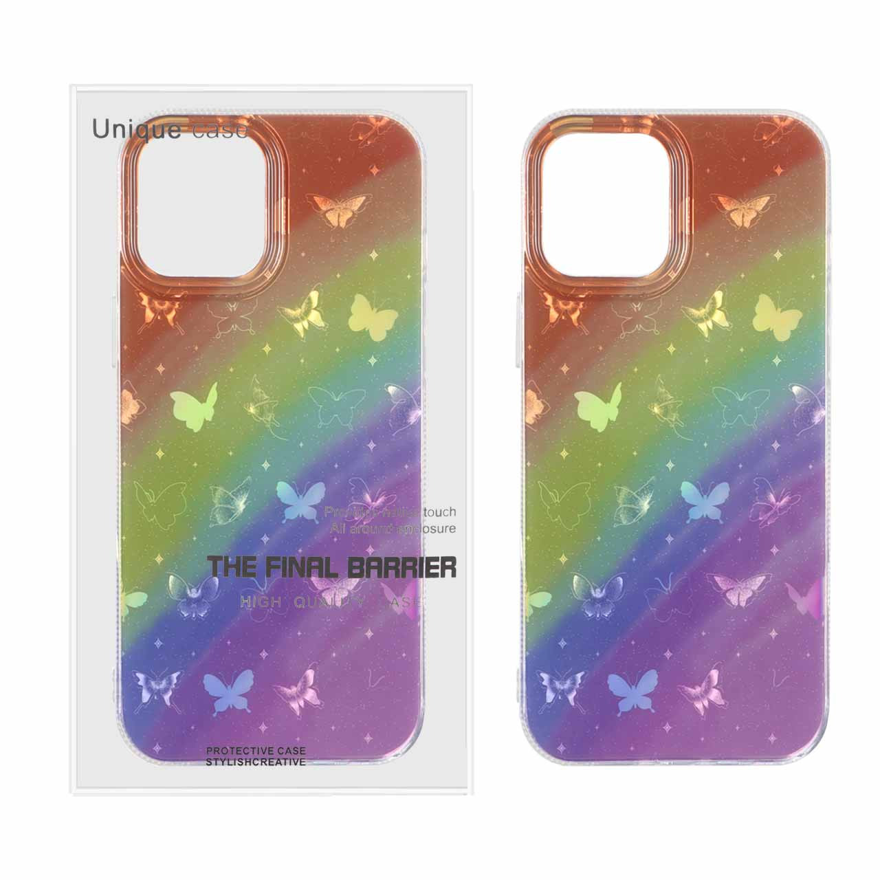 قاب Butterfly دور ژله ای هولوگرامی آیفون12ProMax