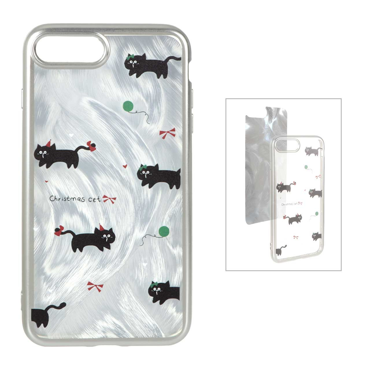 قاب ژله ای طرح دار سیلور آیفون 7Plus کد514