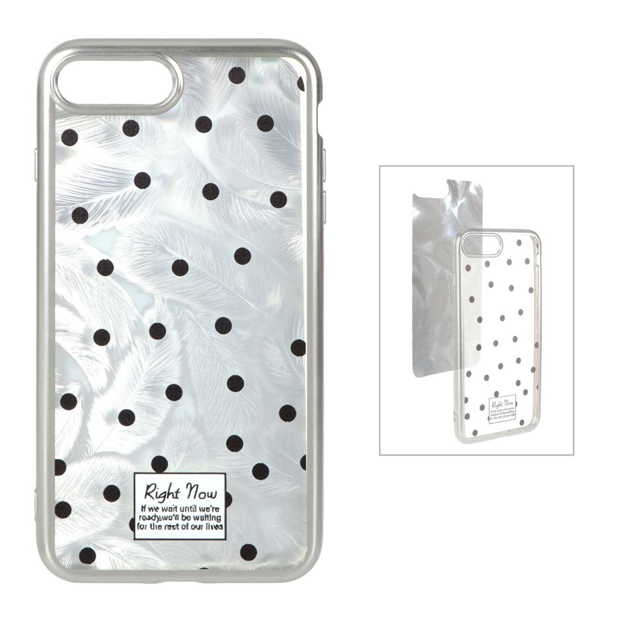 قاب ژله ای طرح دار سیلور آیفون 7Plus کد518