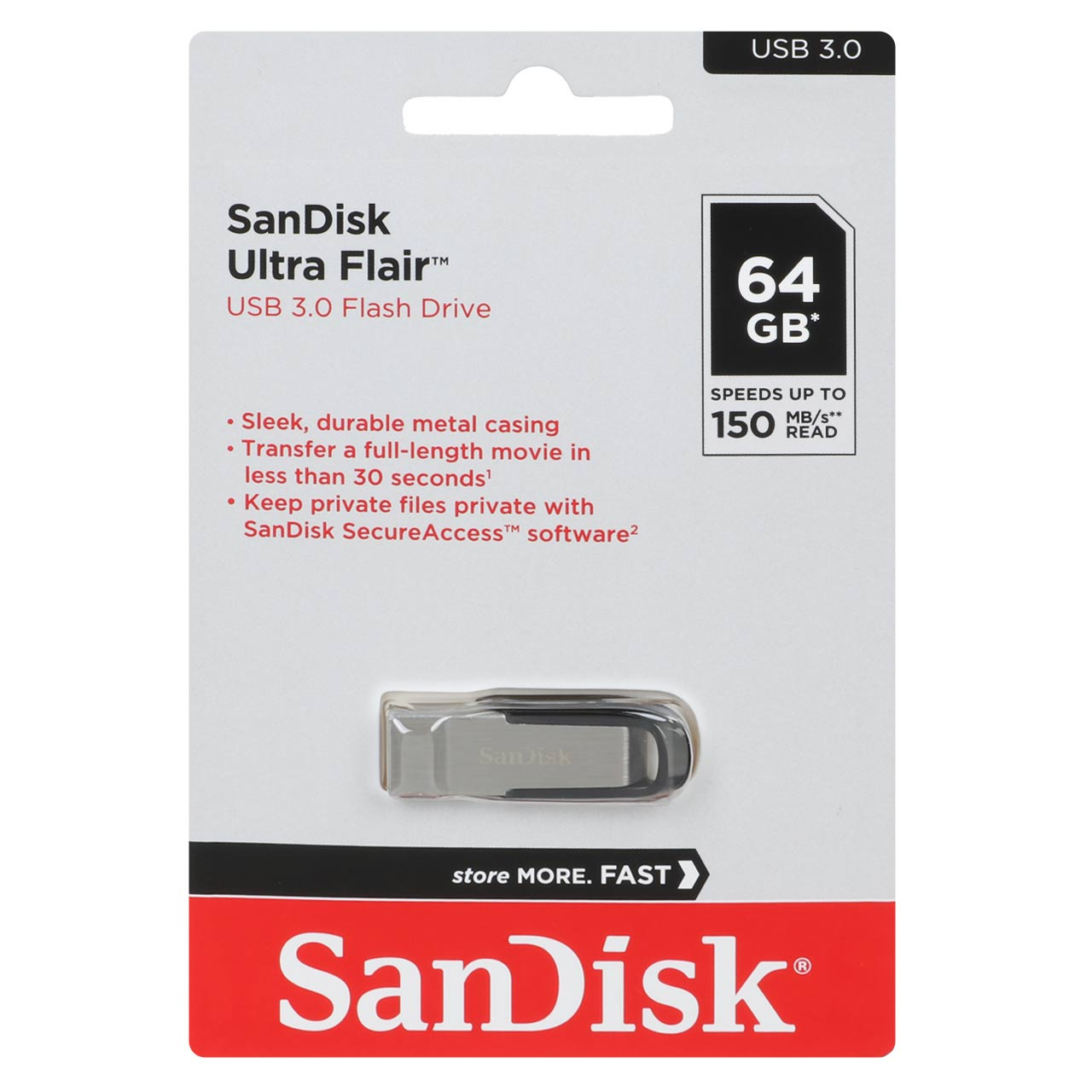 فلش 64GB USB3 SanDisk Ultra Flair