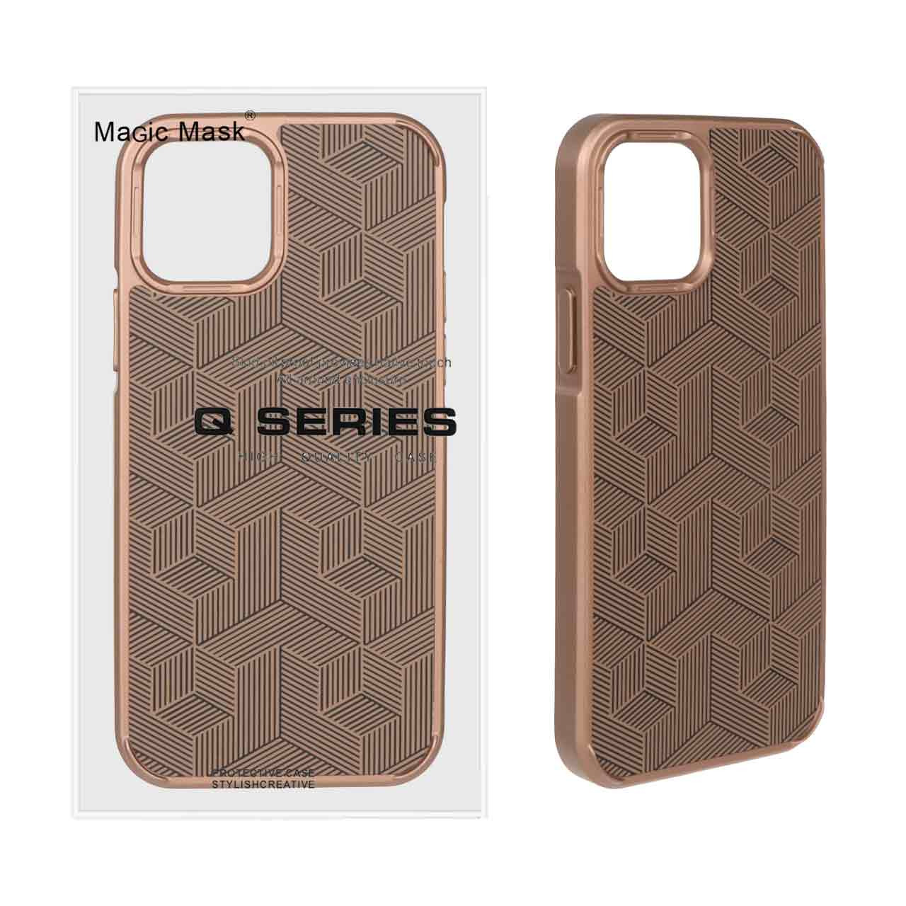 قاب اورجینال QSeries روبیک آیفون12Pro صحرایی کد476
