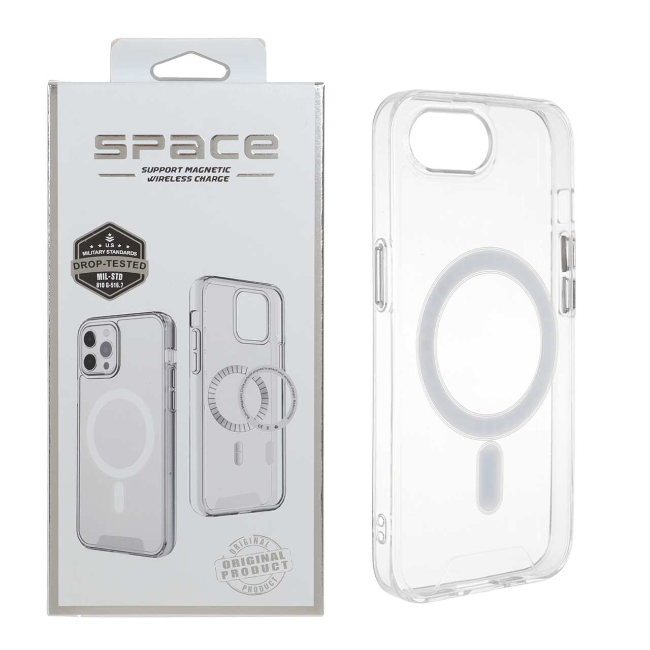 قاب اورجینالSpace شفافMagsafe آیفون16e