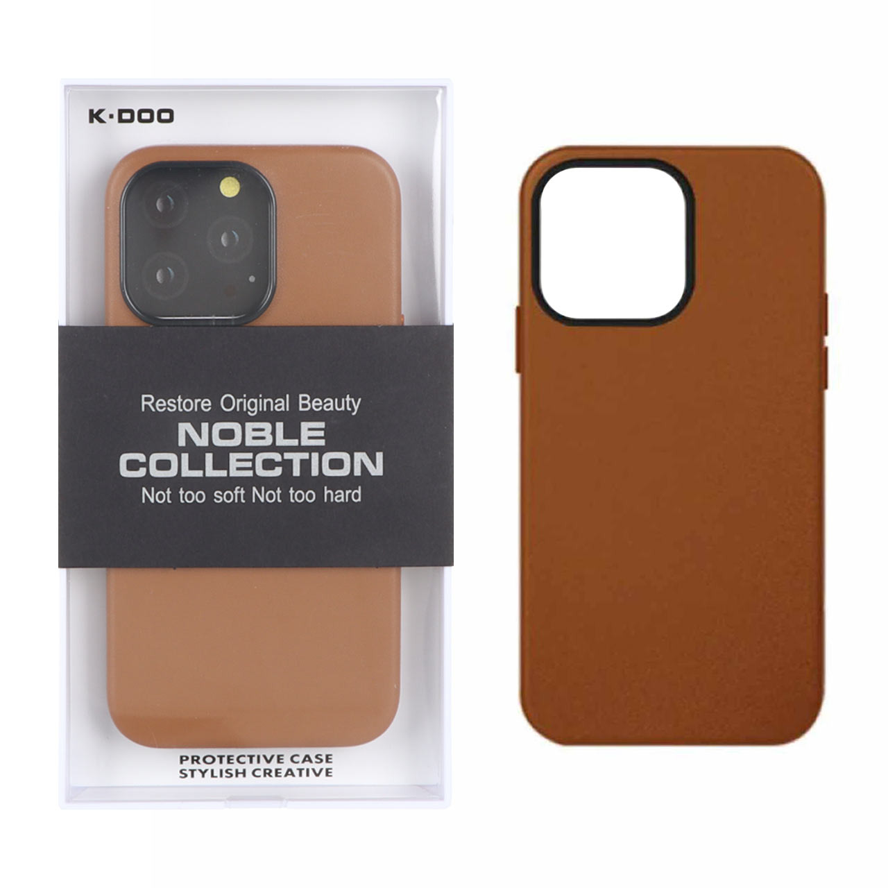 قاب Original KdooNoble آیفون13Pro قهوه ای کد851