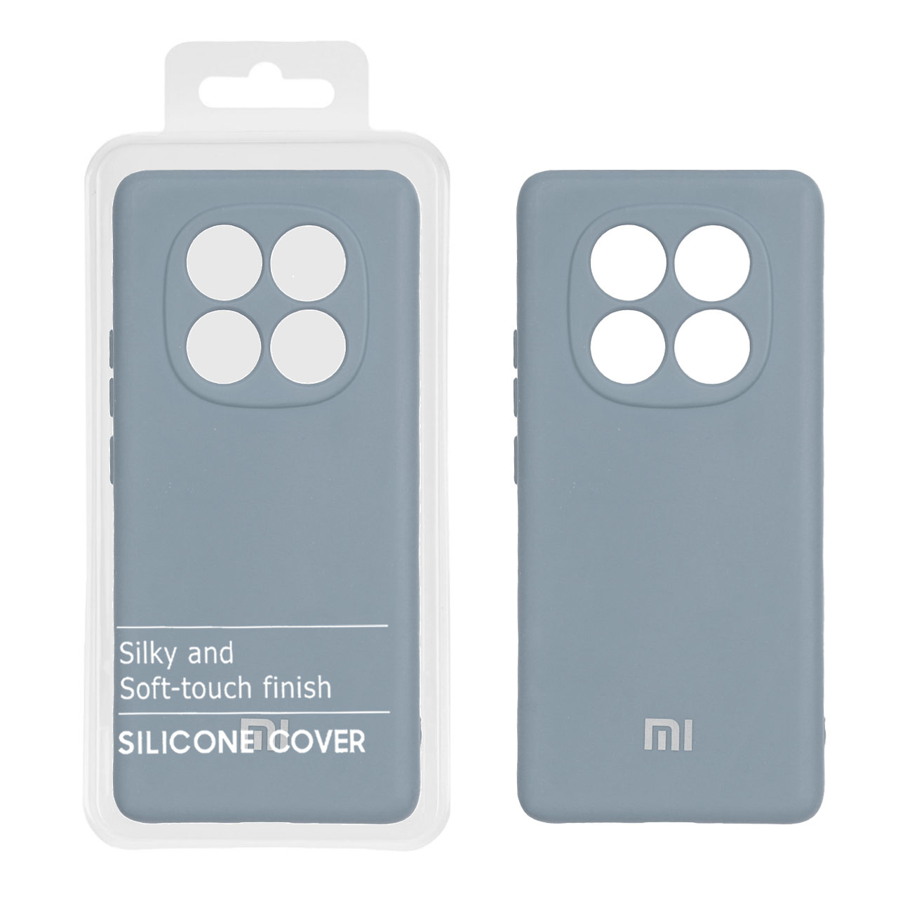 قاب نیو سیلیکون شیائومیNote14Pro5G آبی فیلی