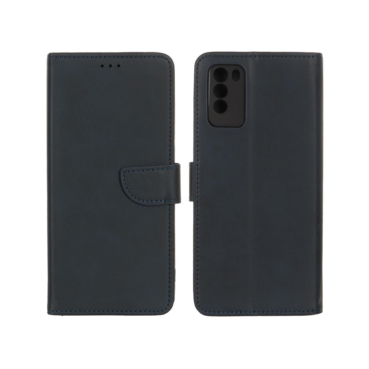 کیف چرمی موبایل مگنتی شیائومیPocoM3 سرمه ای