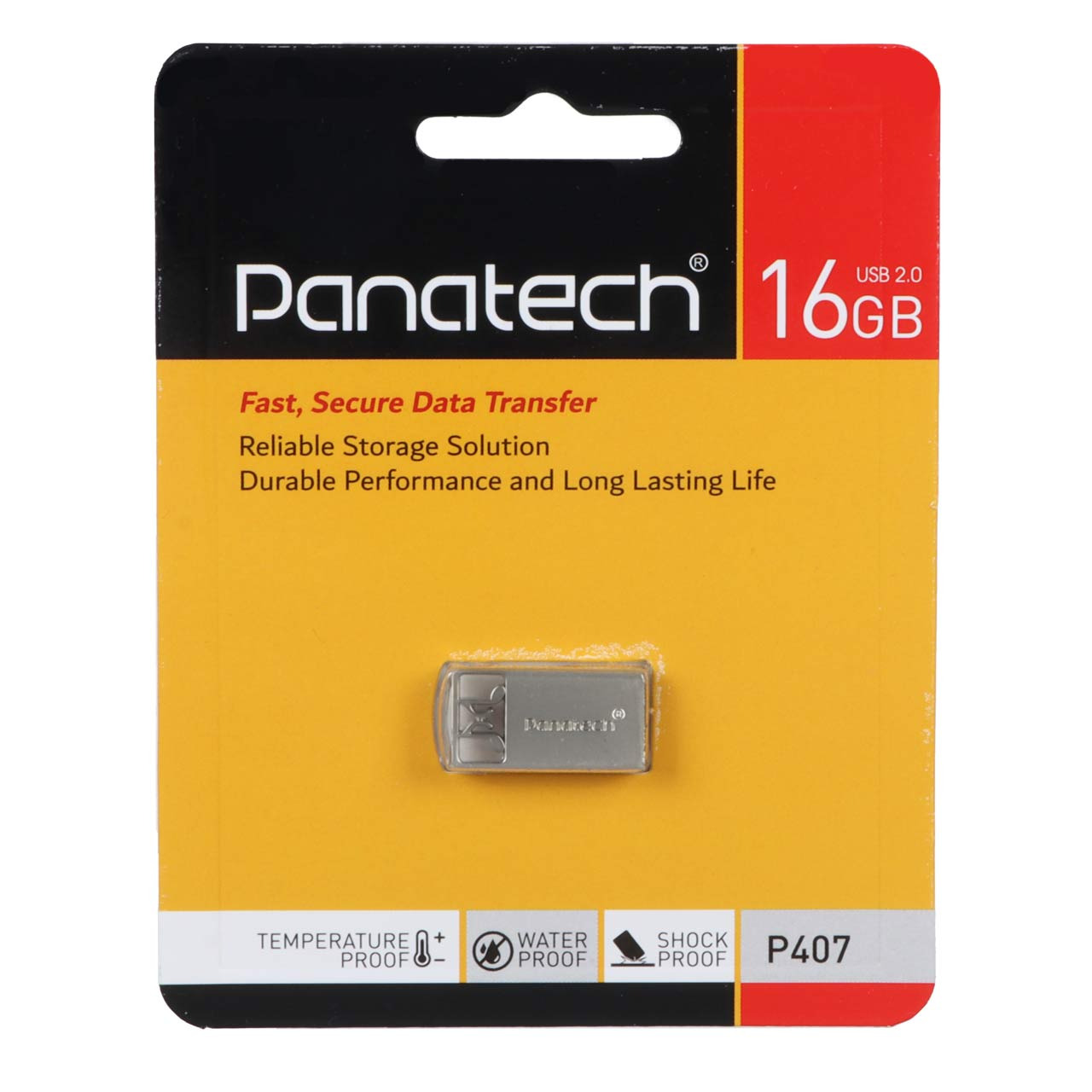 فلش 16GB USB2 Panatech P407 نقره ای