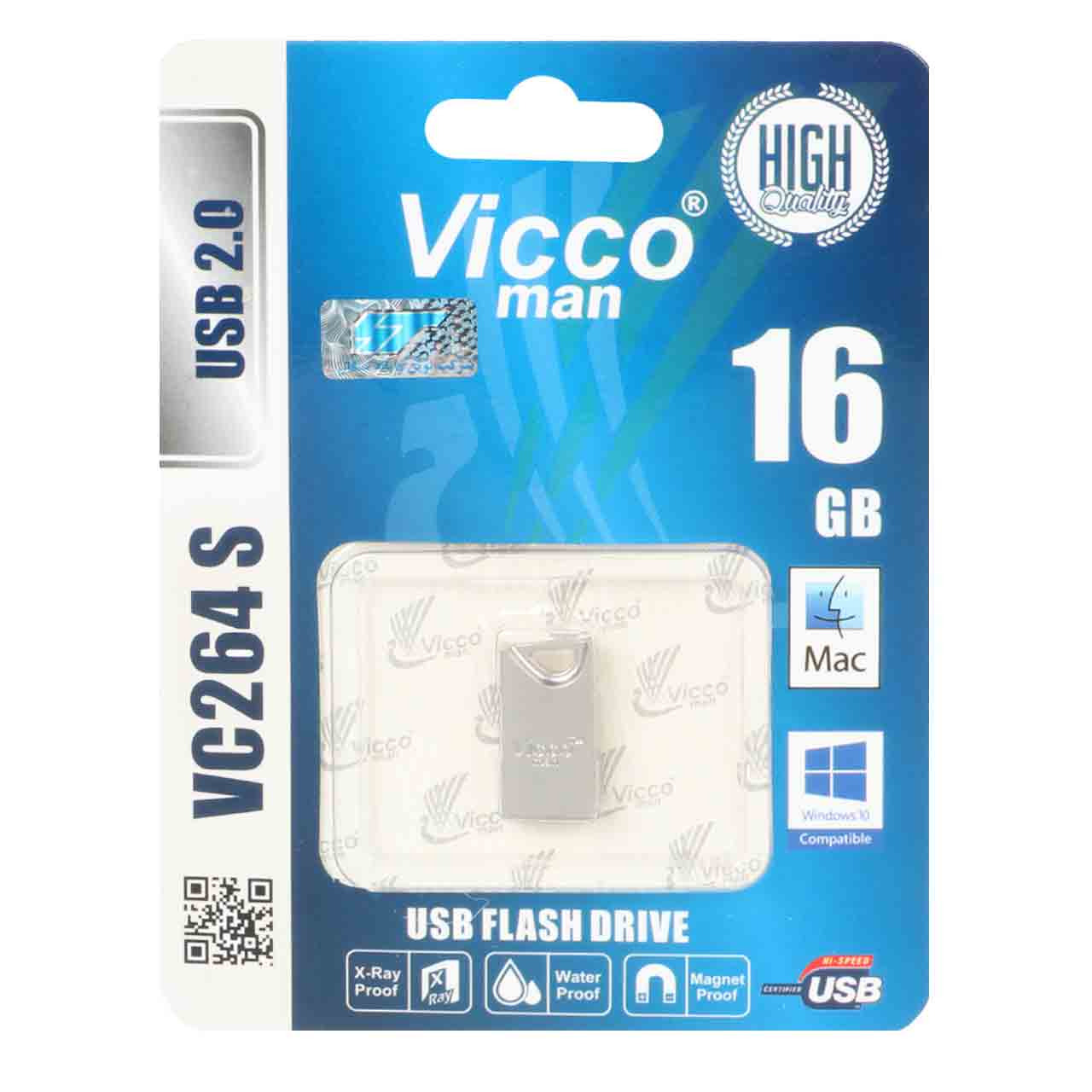 فلش 16GB USB2 Vicco man vc264s