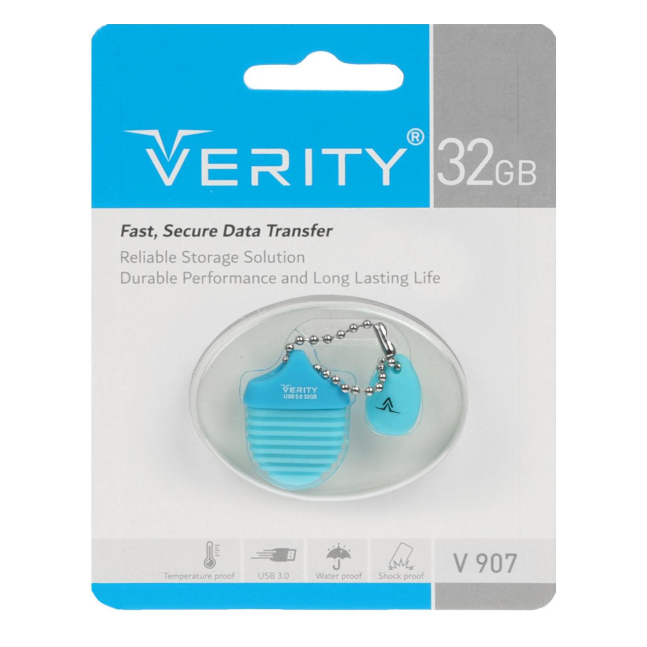 فلش 32GB USB3 Verity V907 آبی