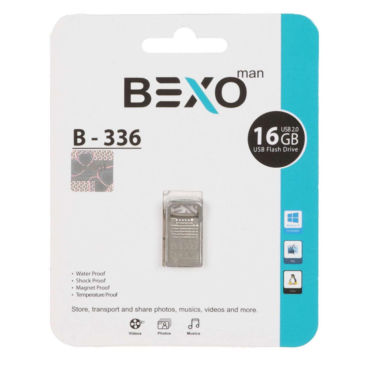 فلش 16GB USB2 BEXO B-336 نقره ای