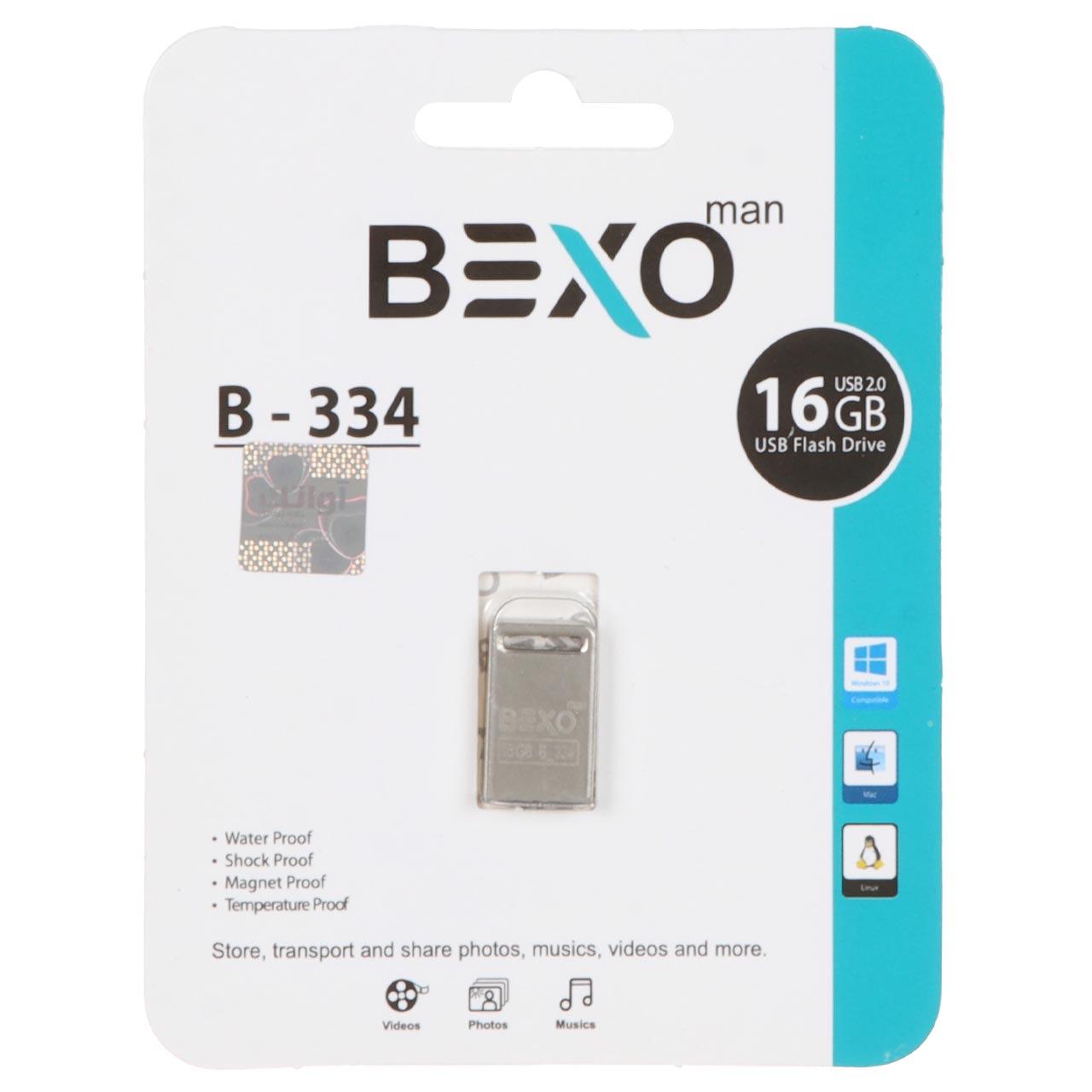 فلش 16GB USB2 BEXO B-334 نقره ای