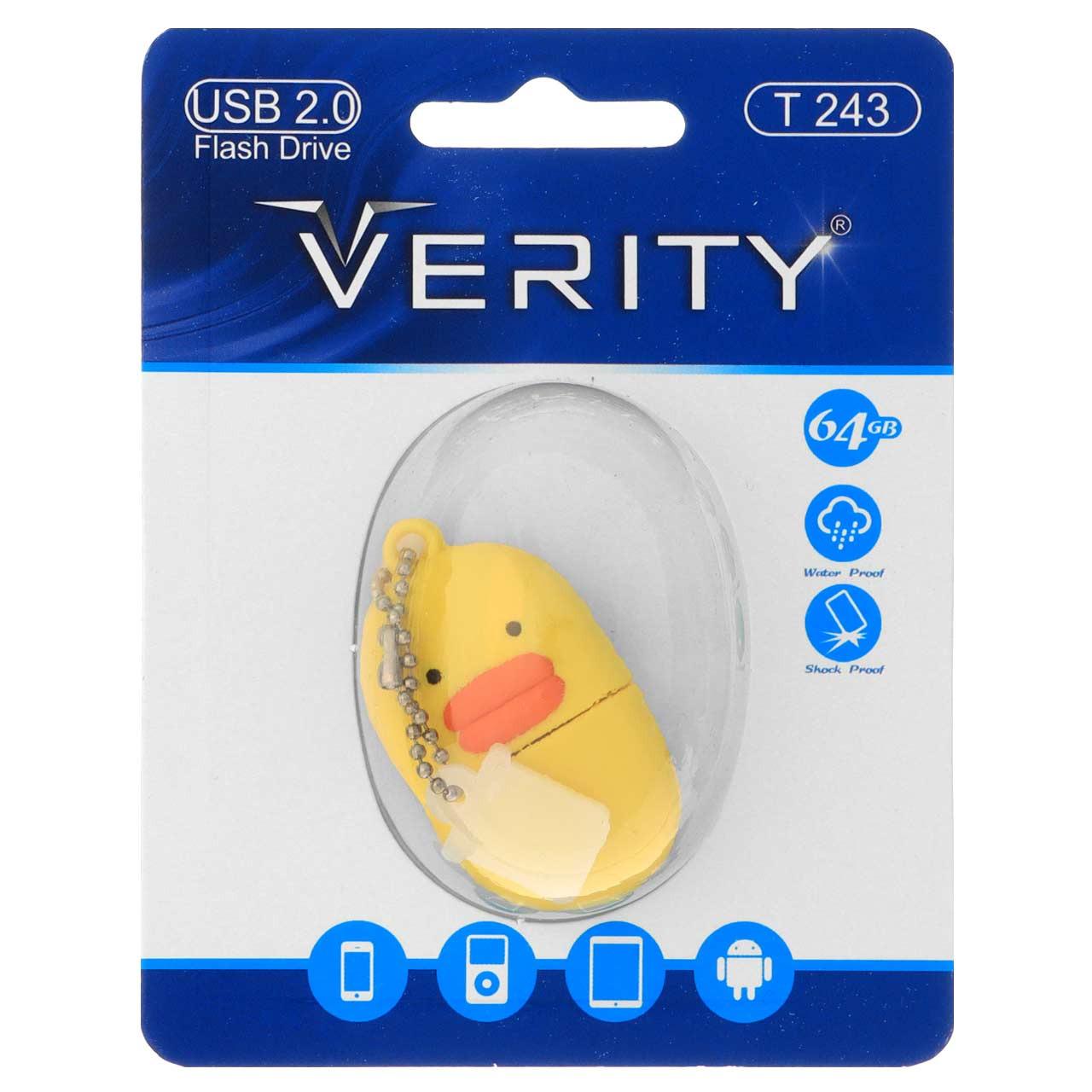 فلش 64GB USB2 Verity T243