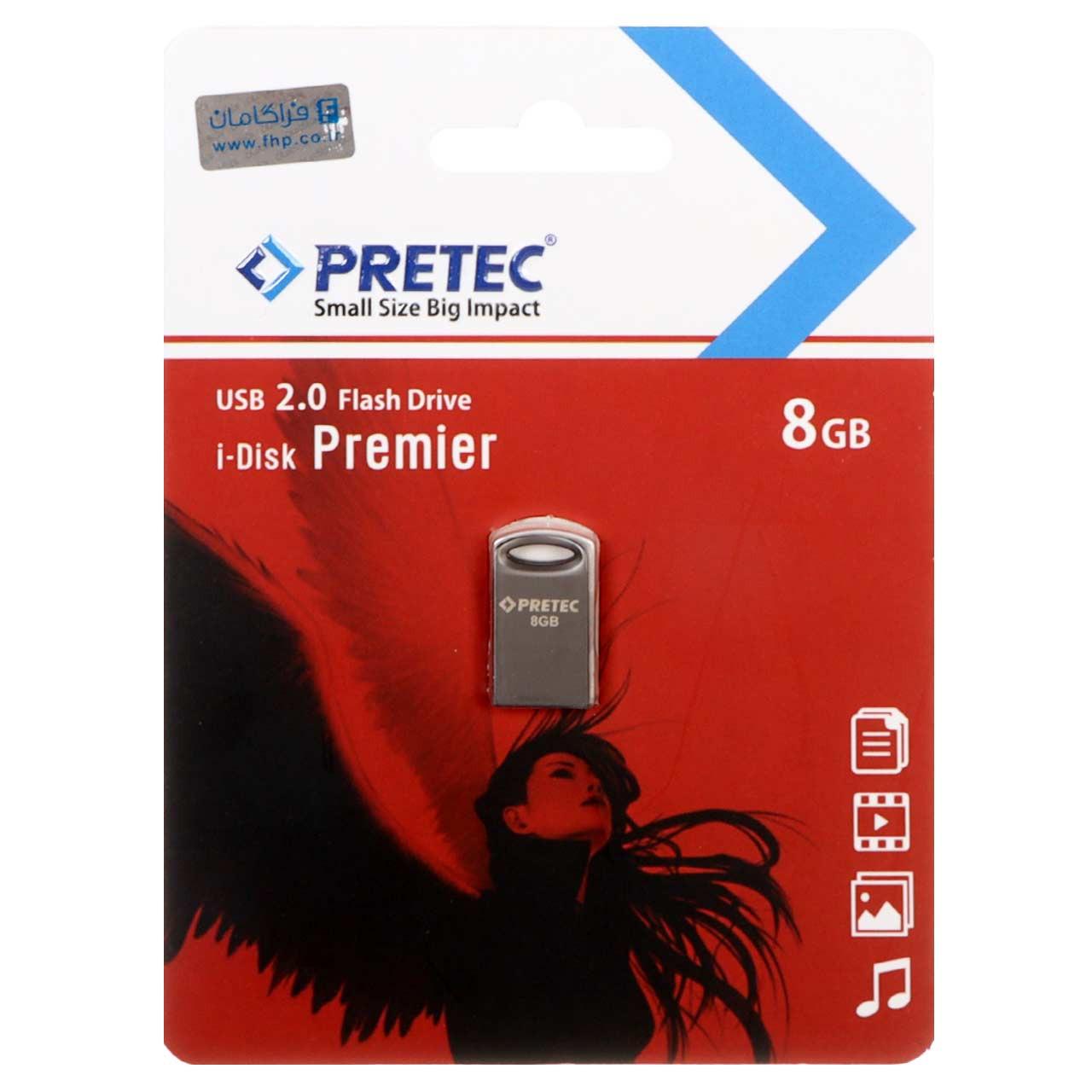 فلش 8GB USB2 Pretec Premier مشکی