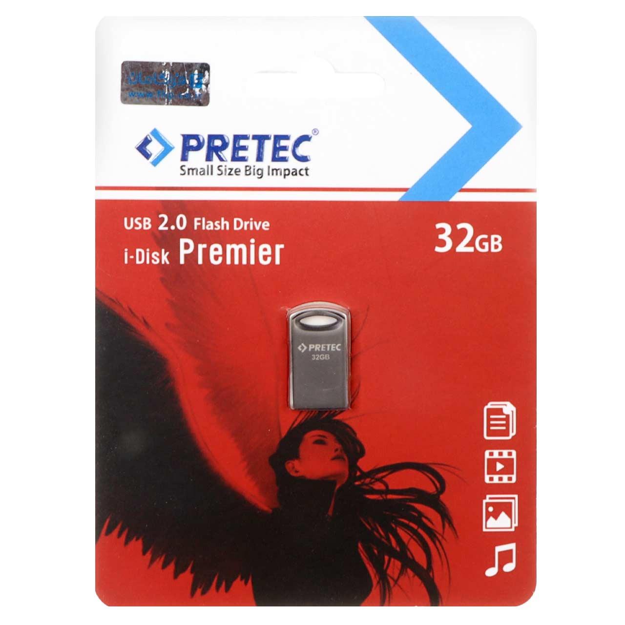 فلش 32GB USB2 Pretec Premier مشکی
